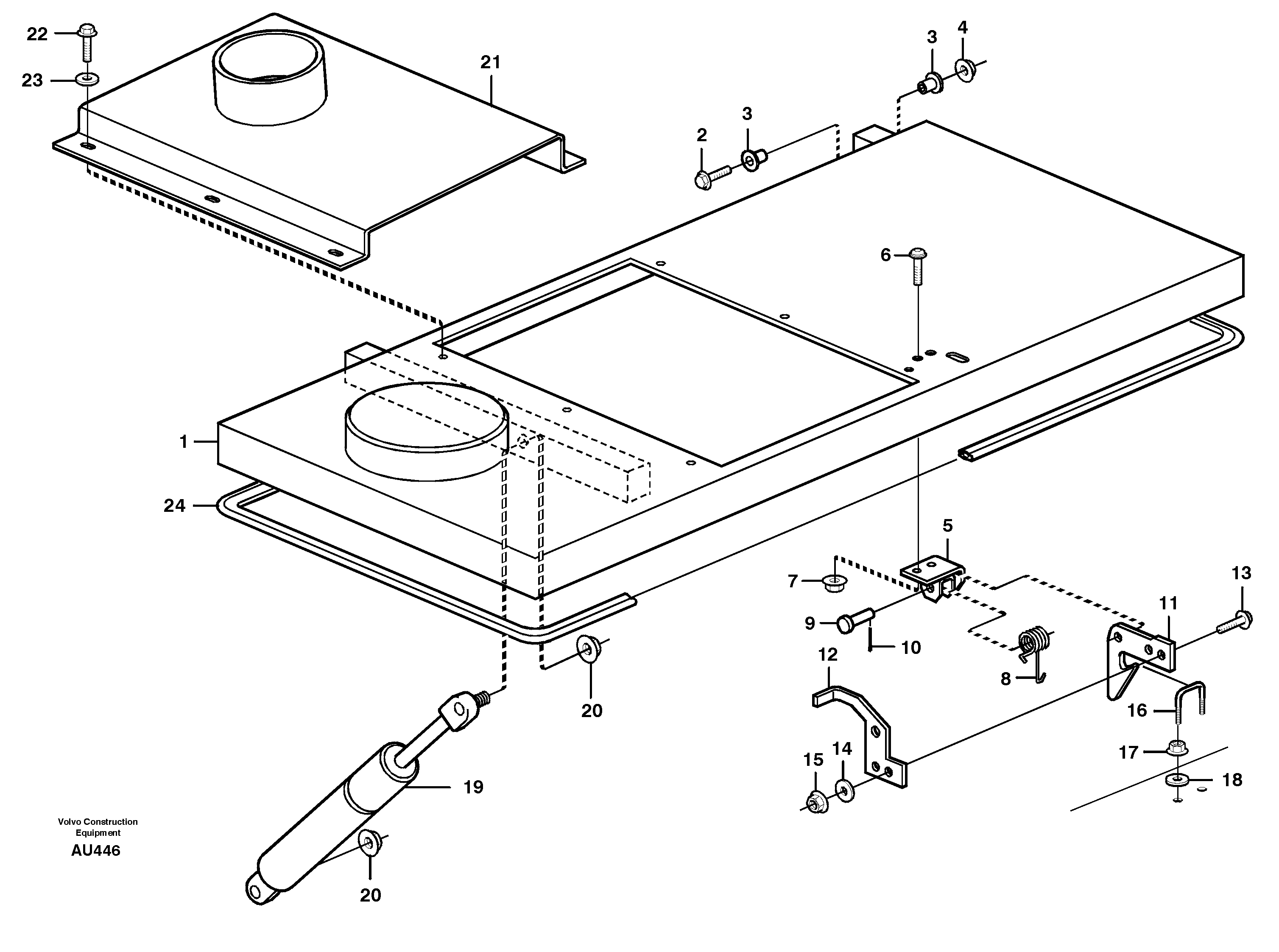 Engine cover. — volvo parts diagram