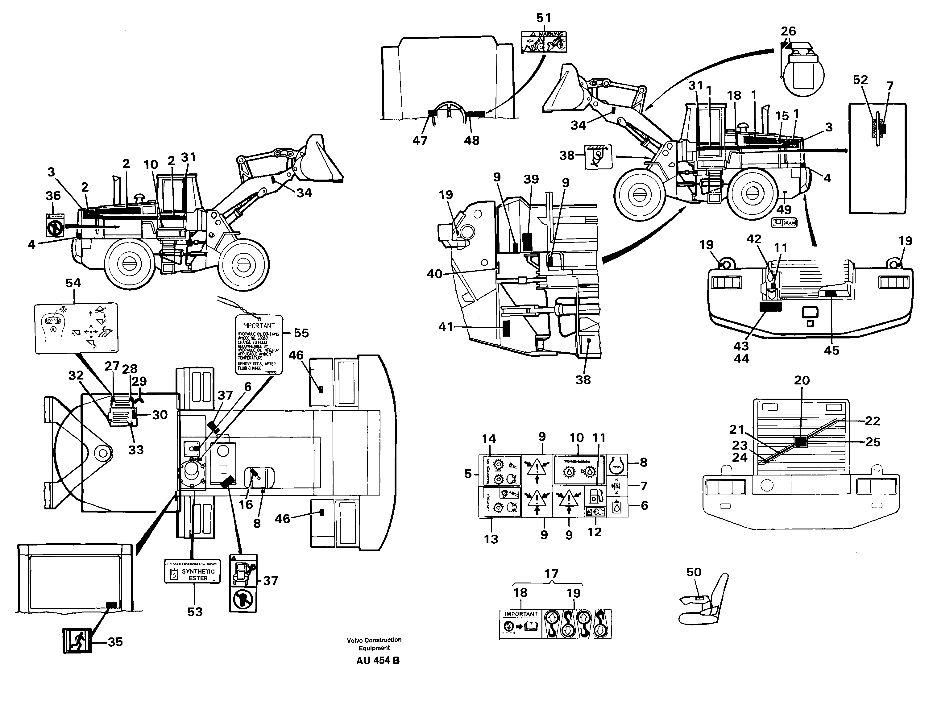 Sign plates and decals. — volvo parts diagram