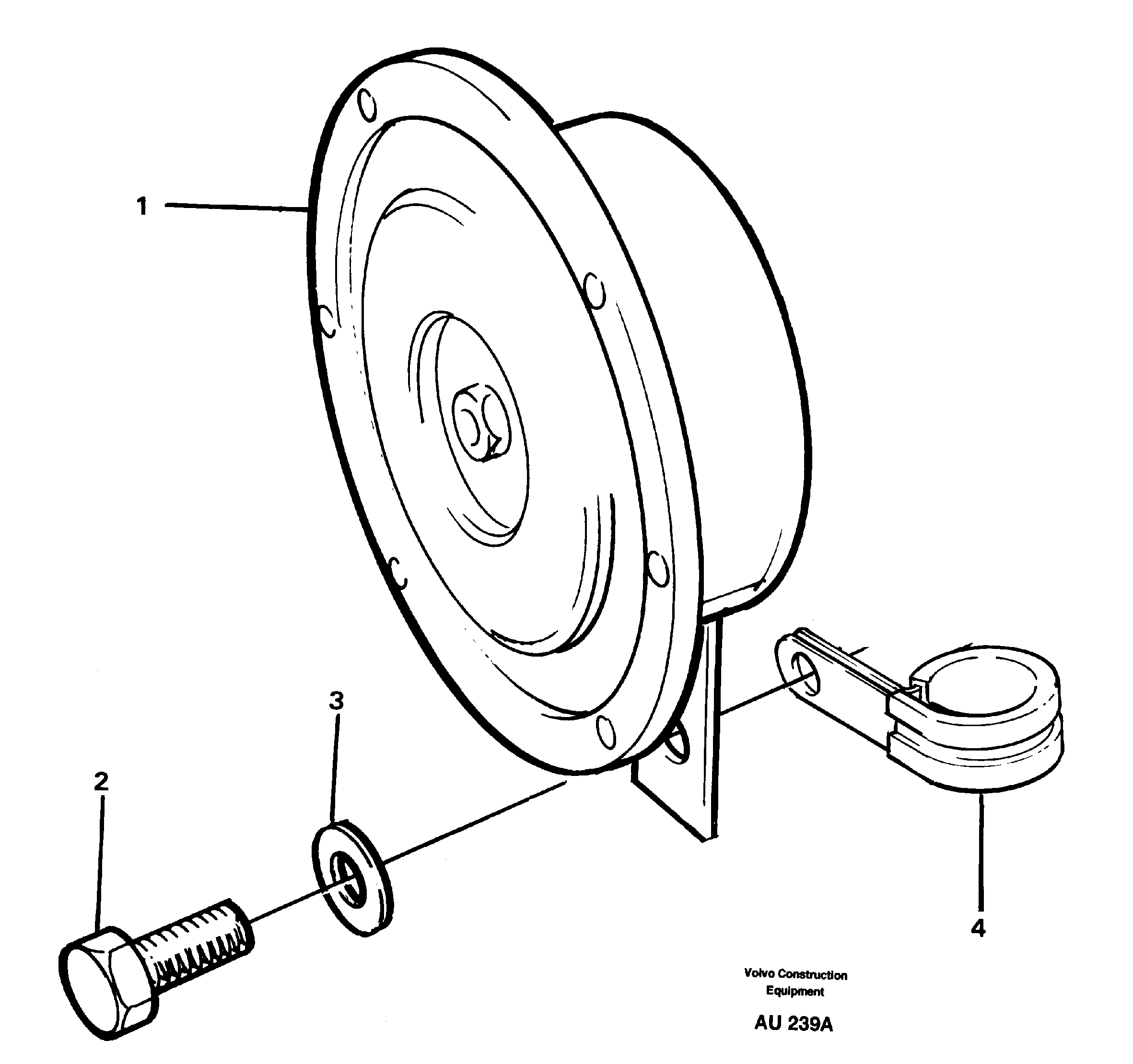 Compressor horn — volvo parts diagram
