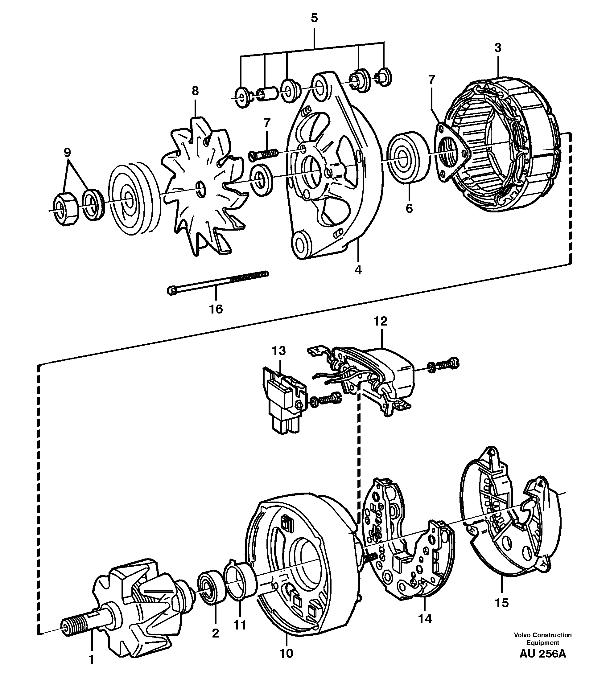 Alternator — volvo parts diagram