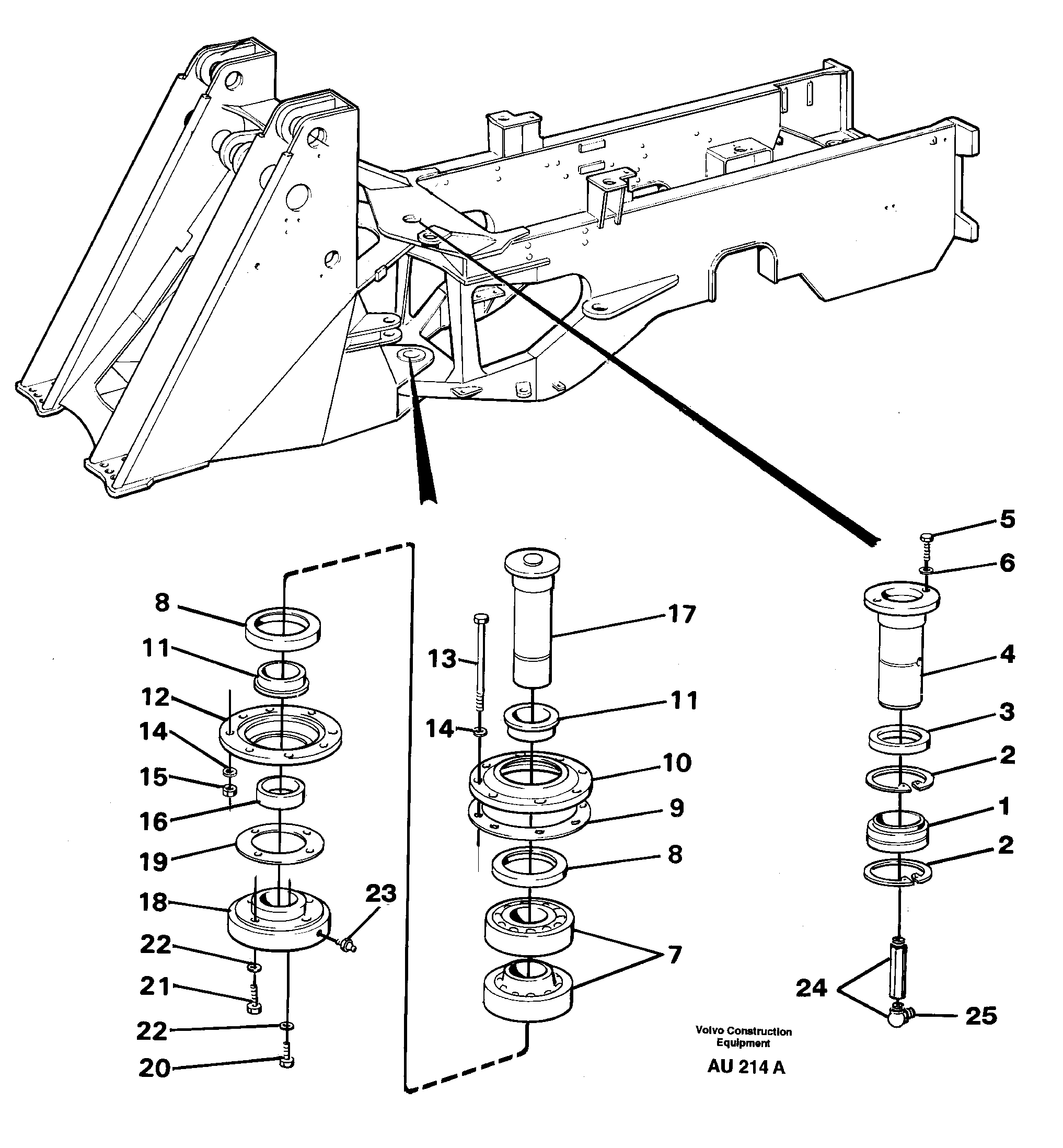 Frame link — volvo parts diagram