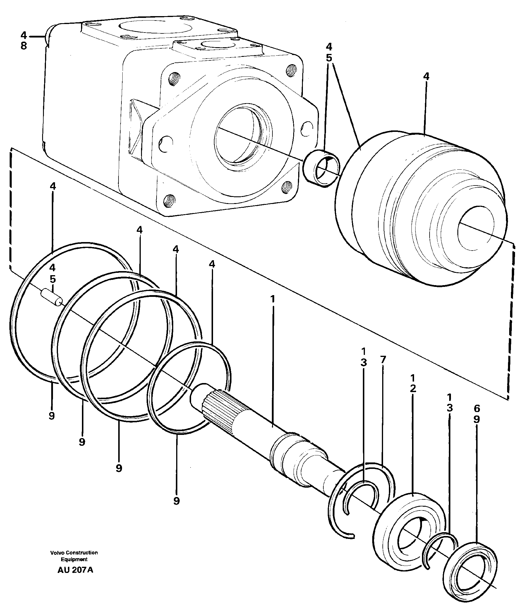 Hydraulic pump — volvo parts diagram