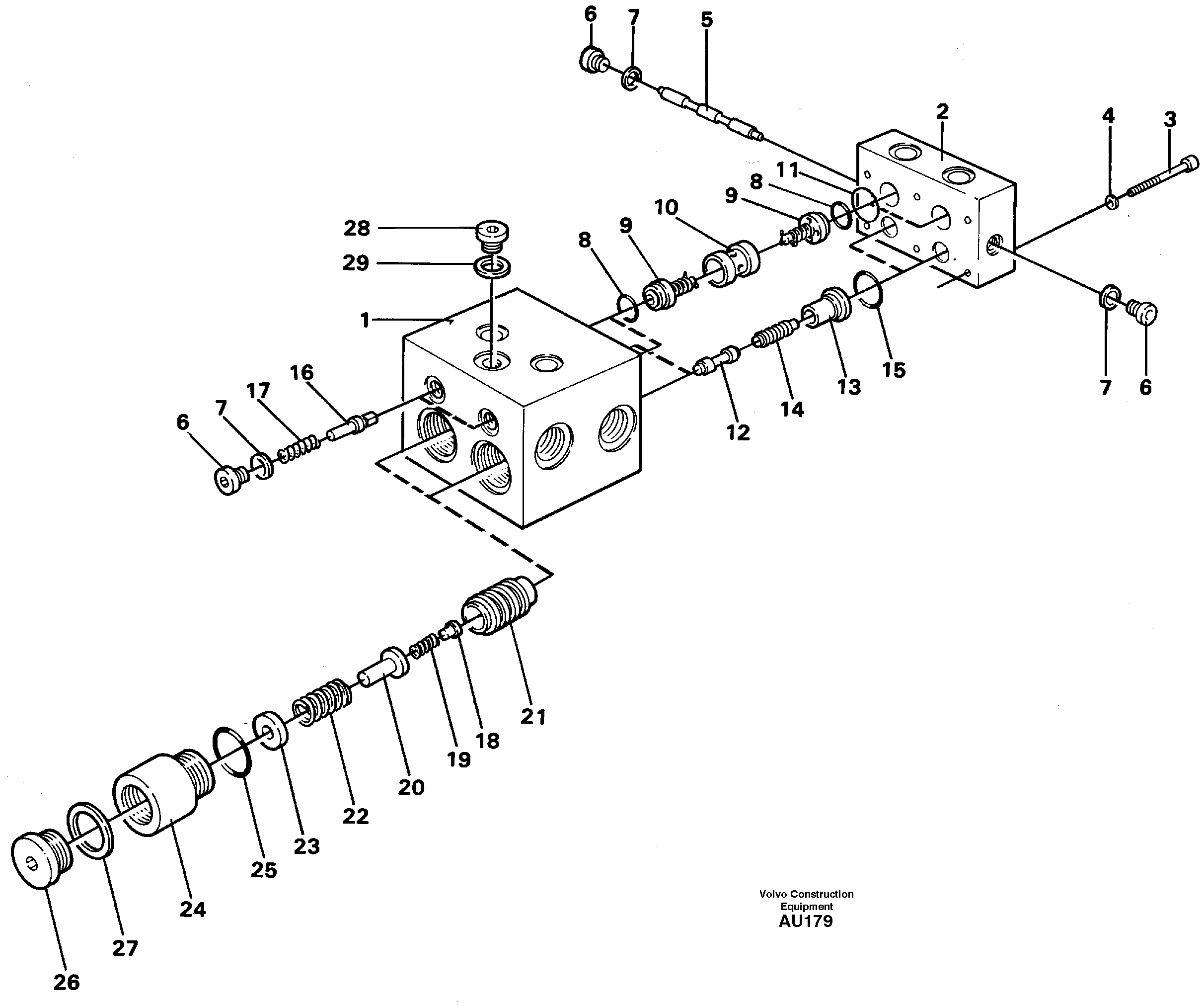 Shift valve — volvo parts diagram