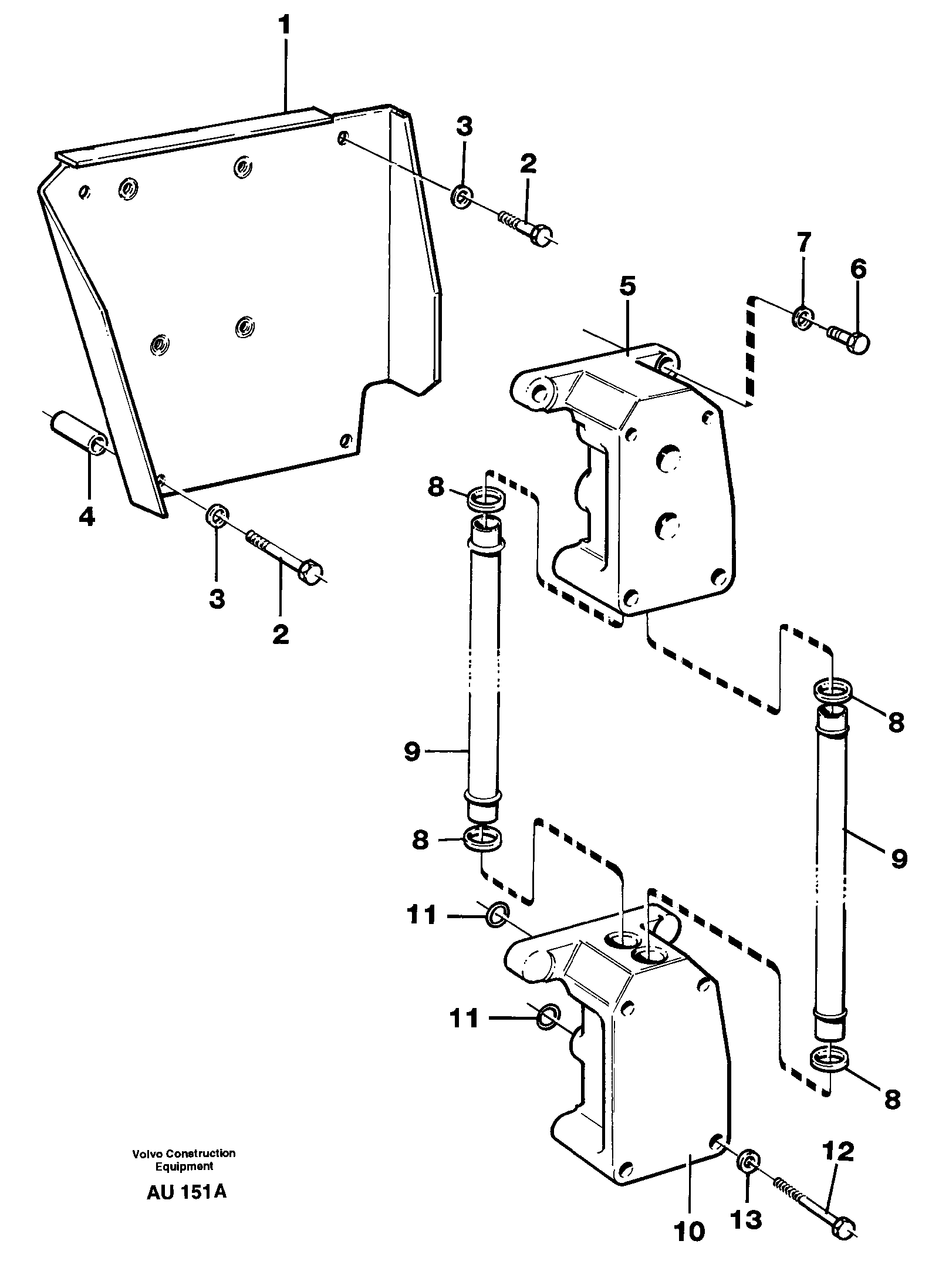 Distribution housing — volvo parts diagram
