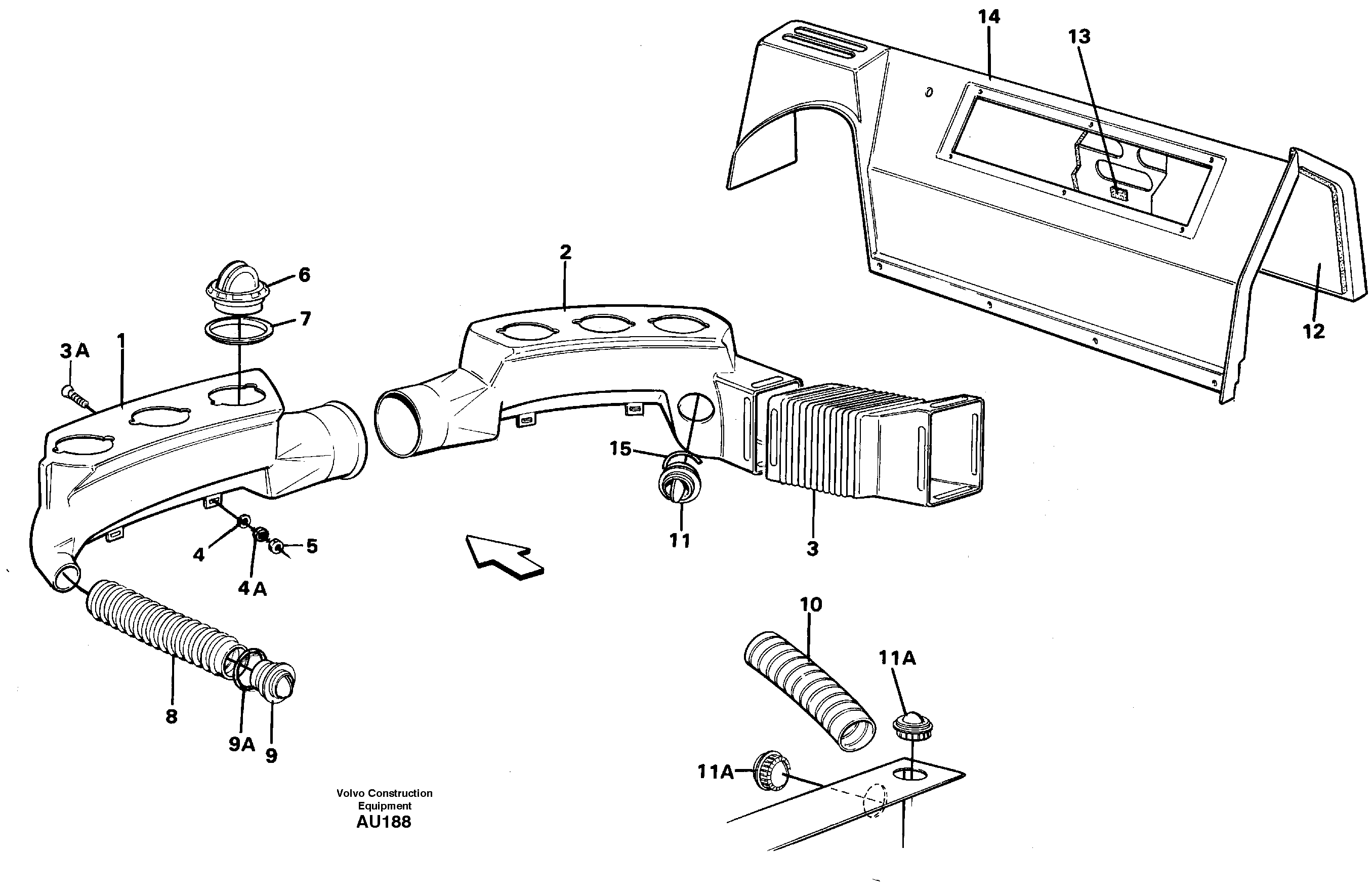 Air ducts — volvo parts diagram