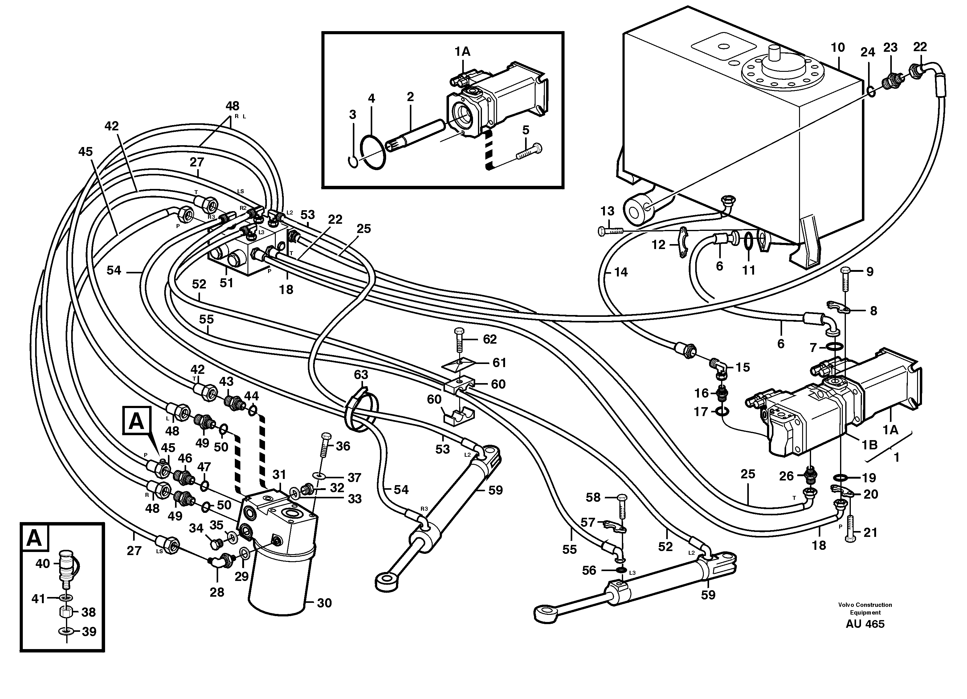 Steering system — volvo parts diagram