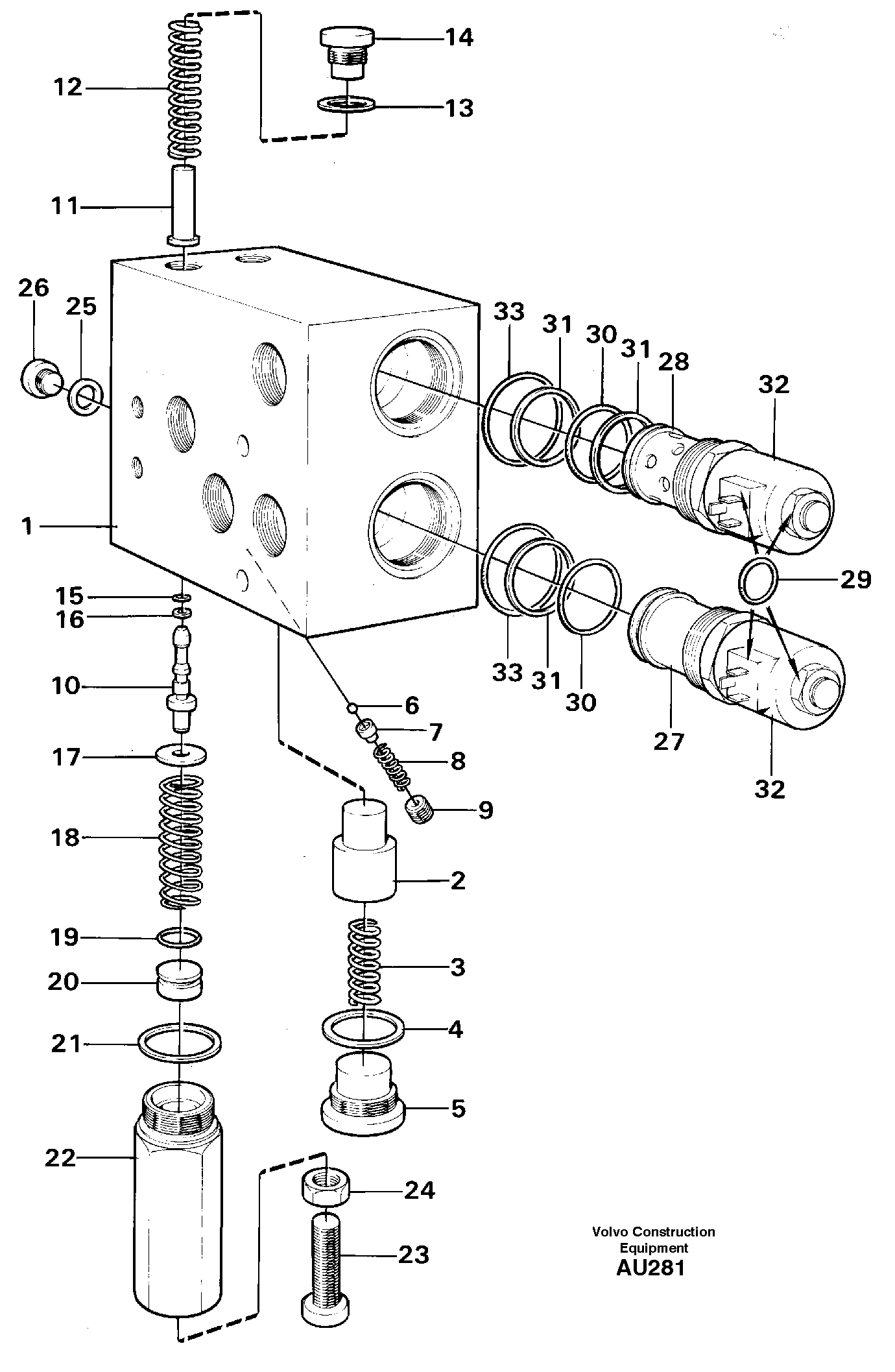 Relief valve.  94601 — volvo parts diagram