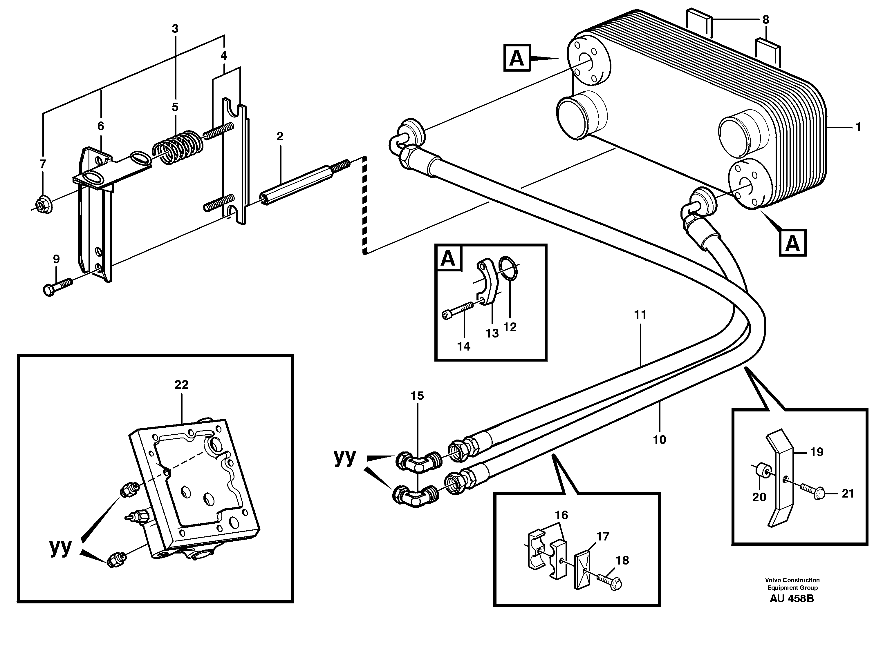 Oil cooler. — volvo parts diagram