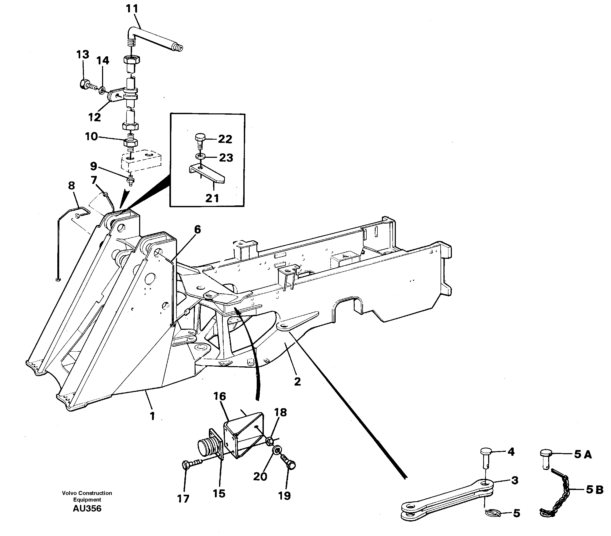Frame — volvo parts diagram