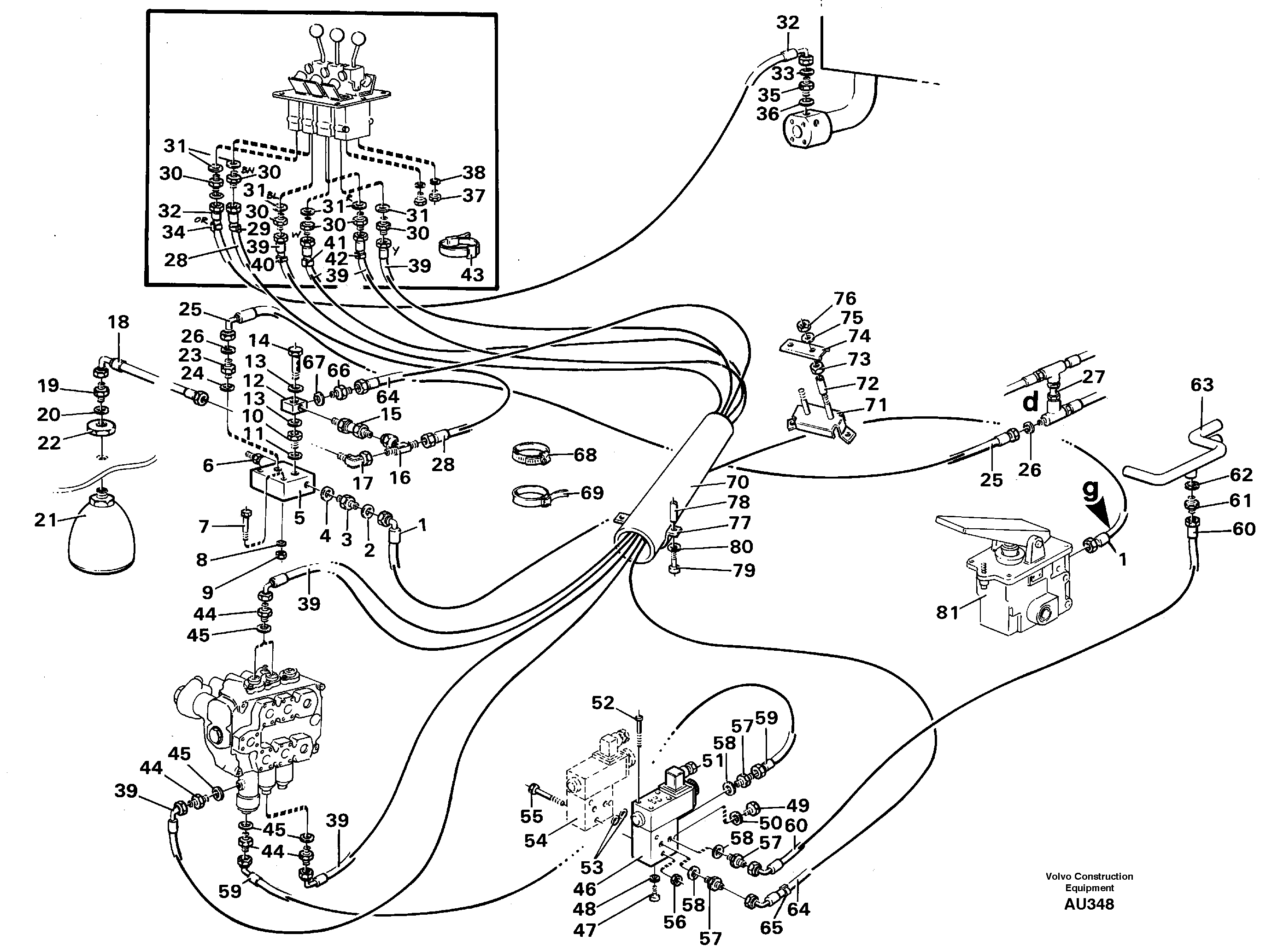 Servo hydraulics. — volvo parts diagram