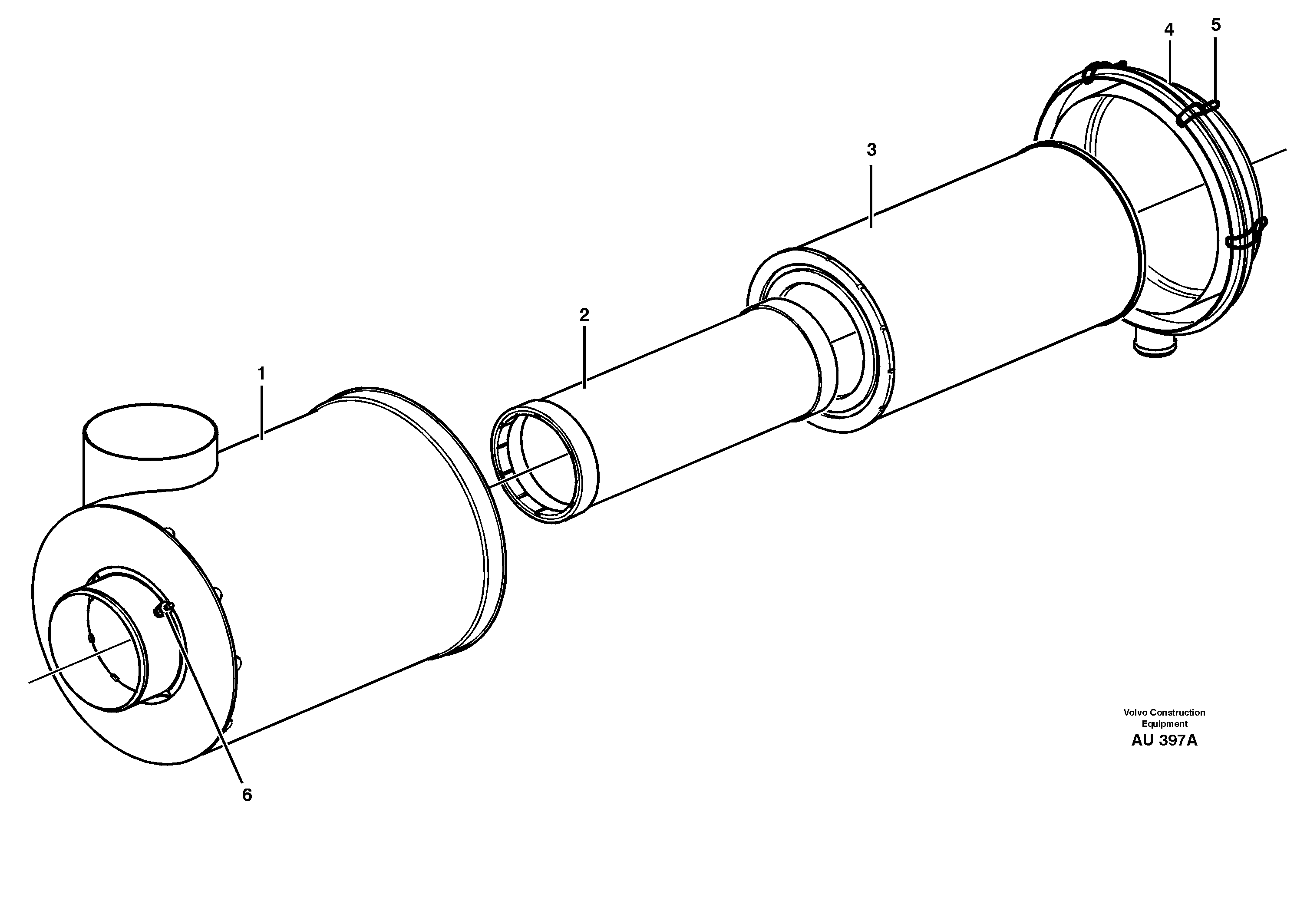 Air filter. — volvo parts diagram
