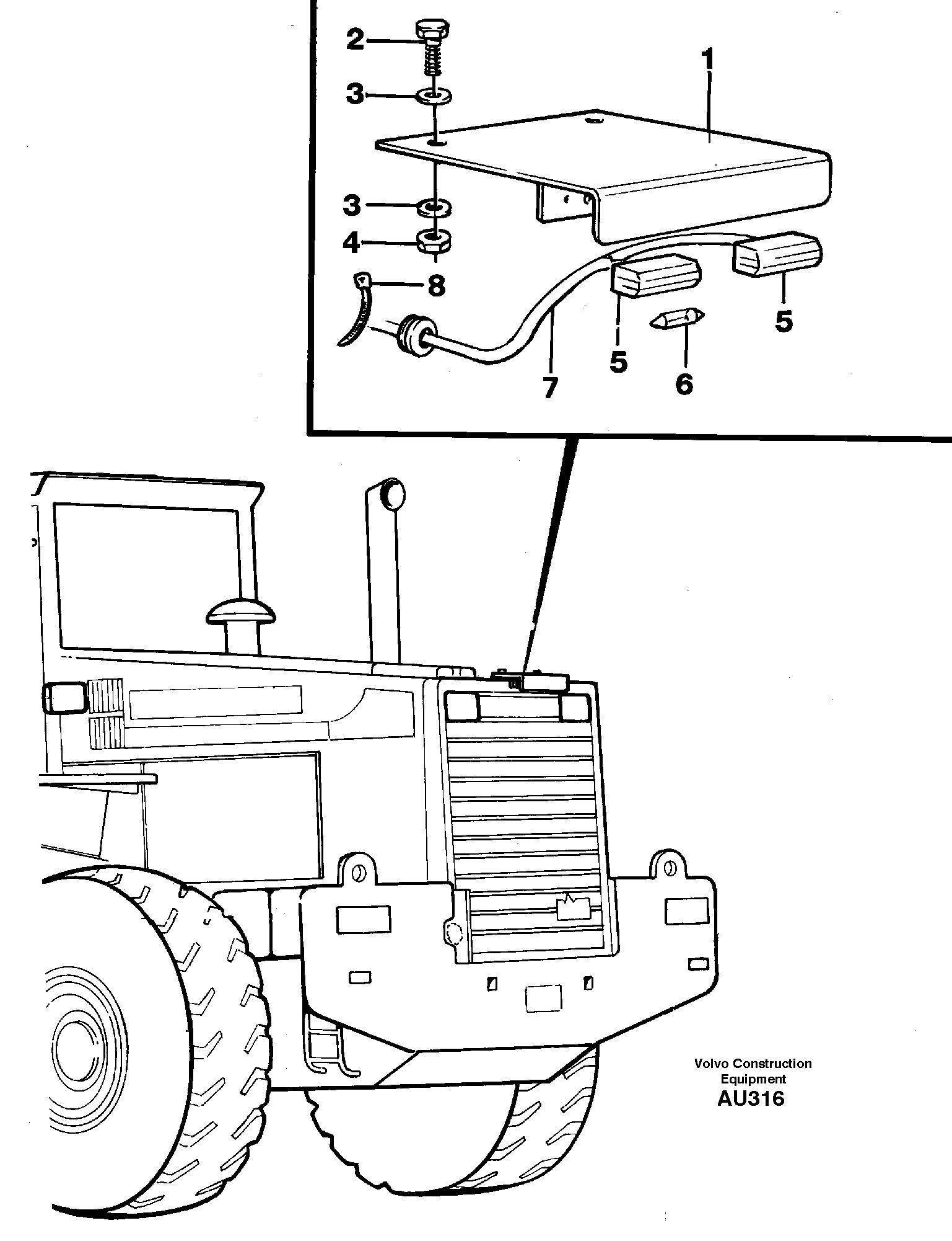 Sign lamp. 91993 — volvo parts diagram
