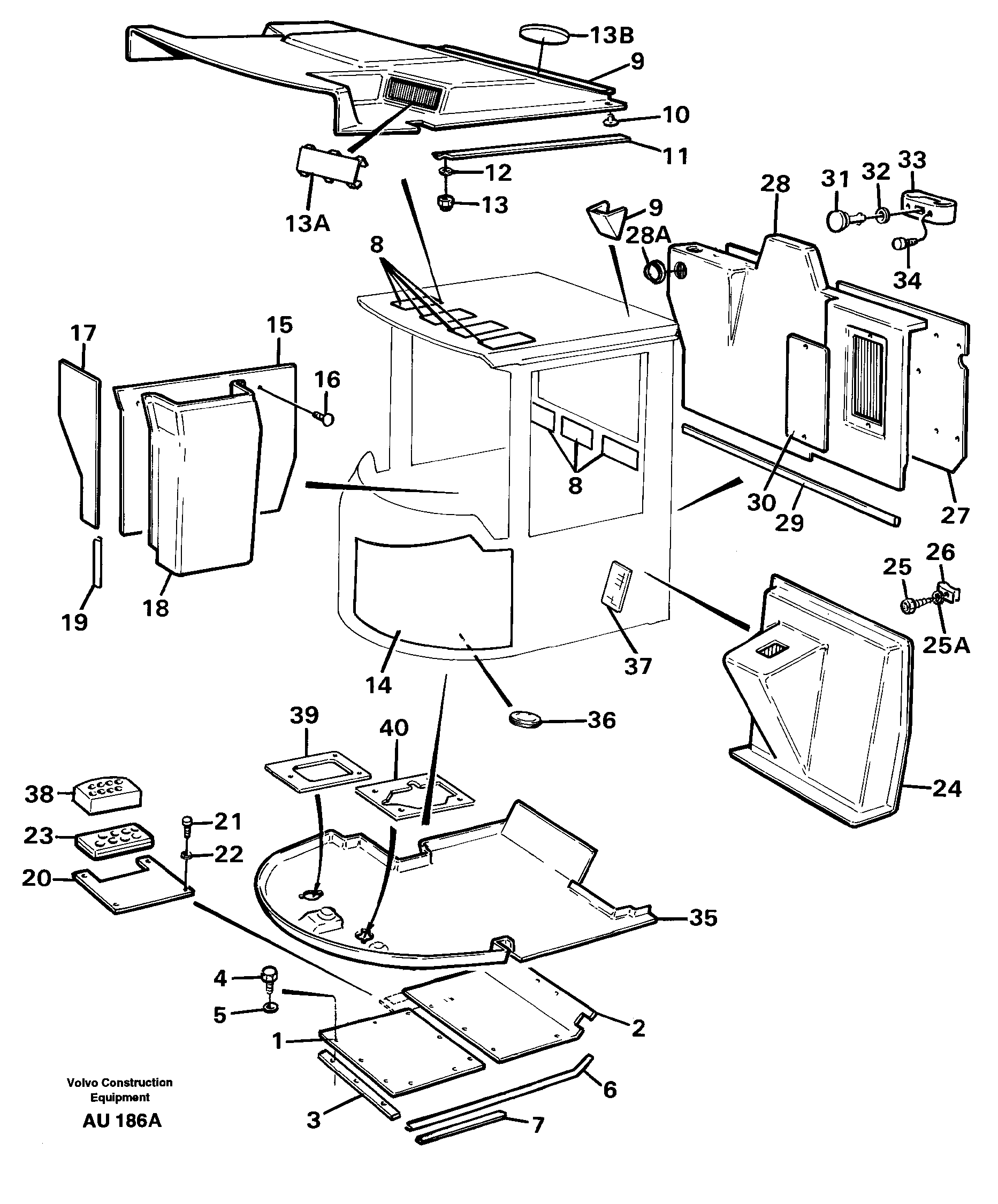Insulating matting — volvo parts diagram