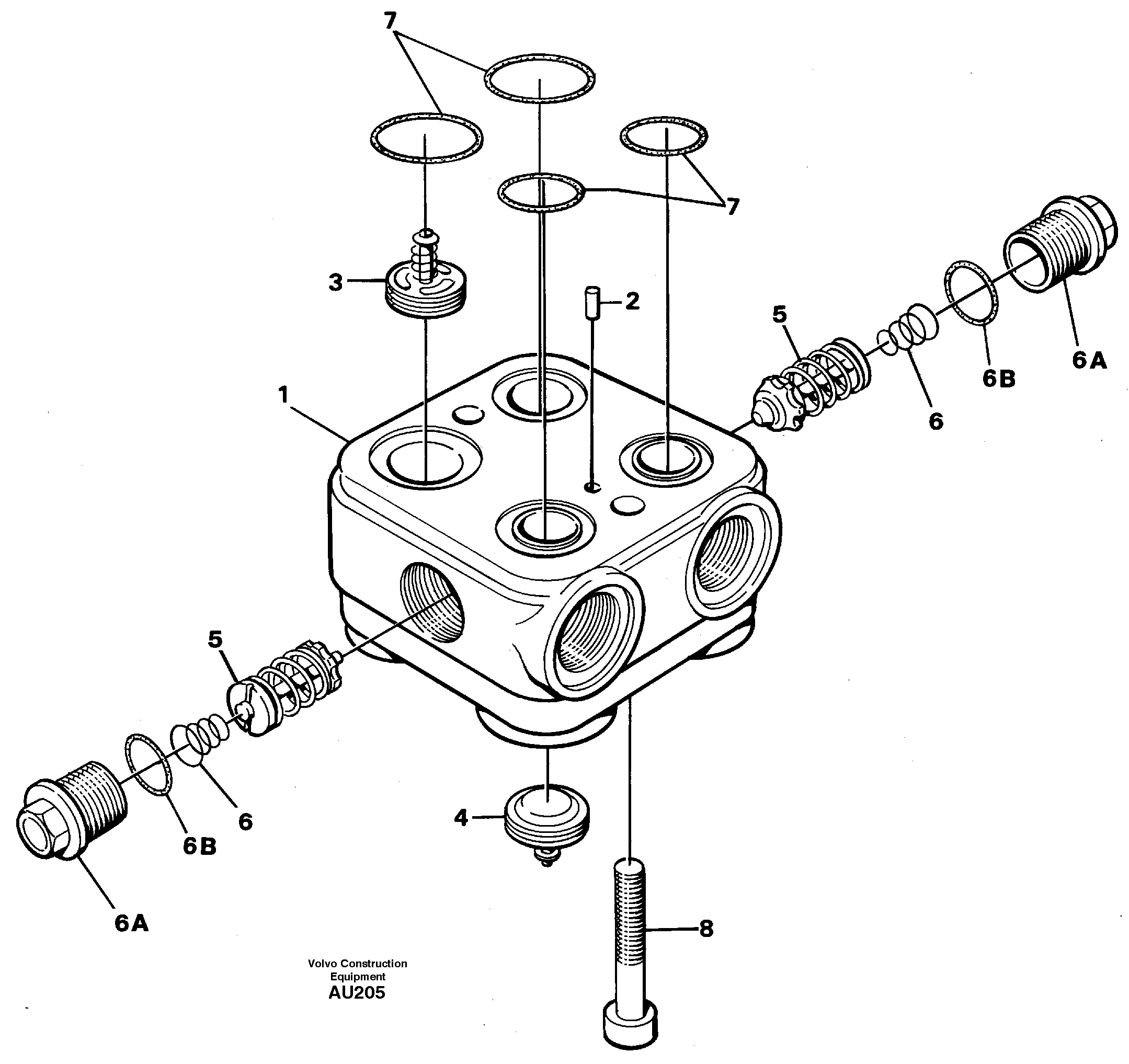 Valve housing — volvo parts diagram