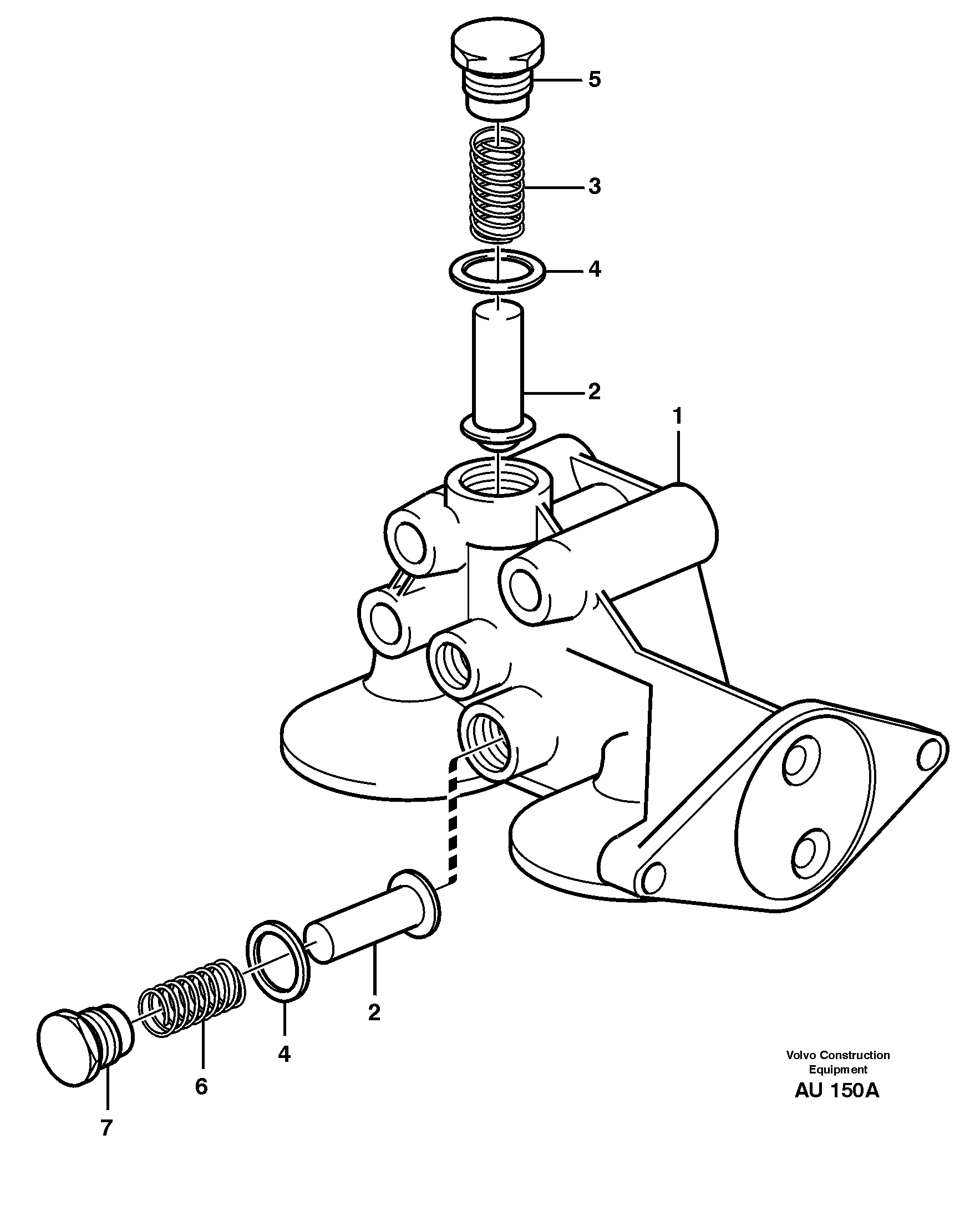Filter housing — volvo parts diagram