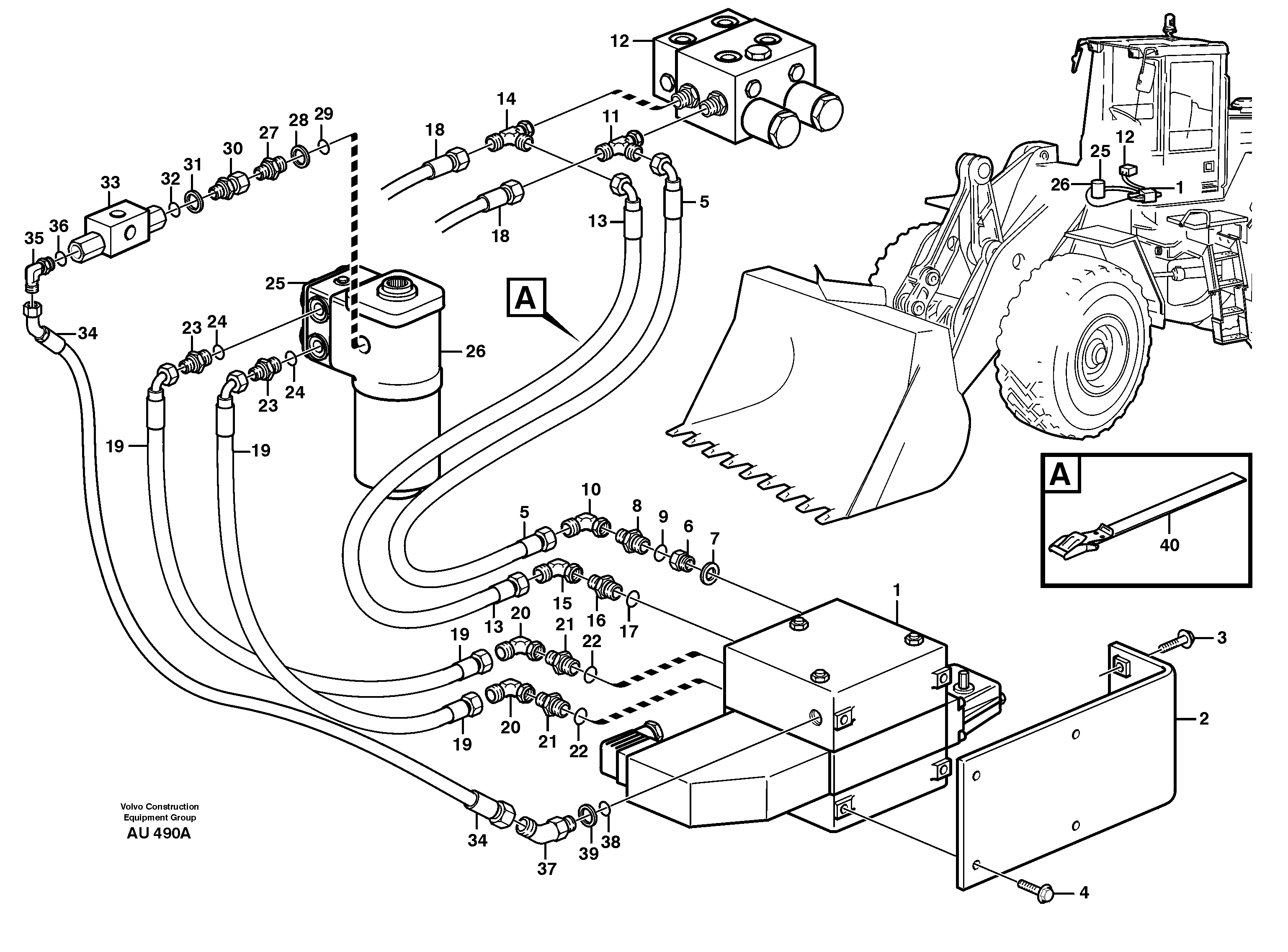 CDC - steering. 93909 — volvo parts diagram
