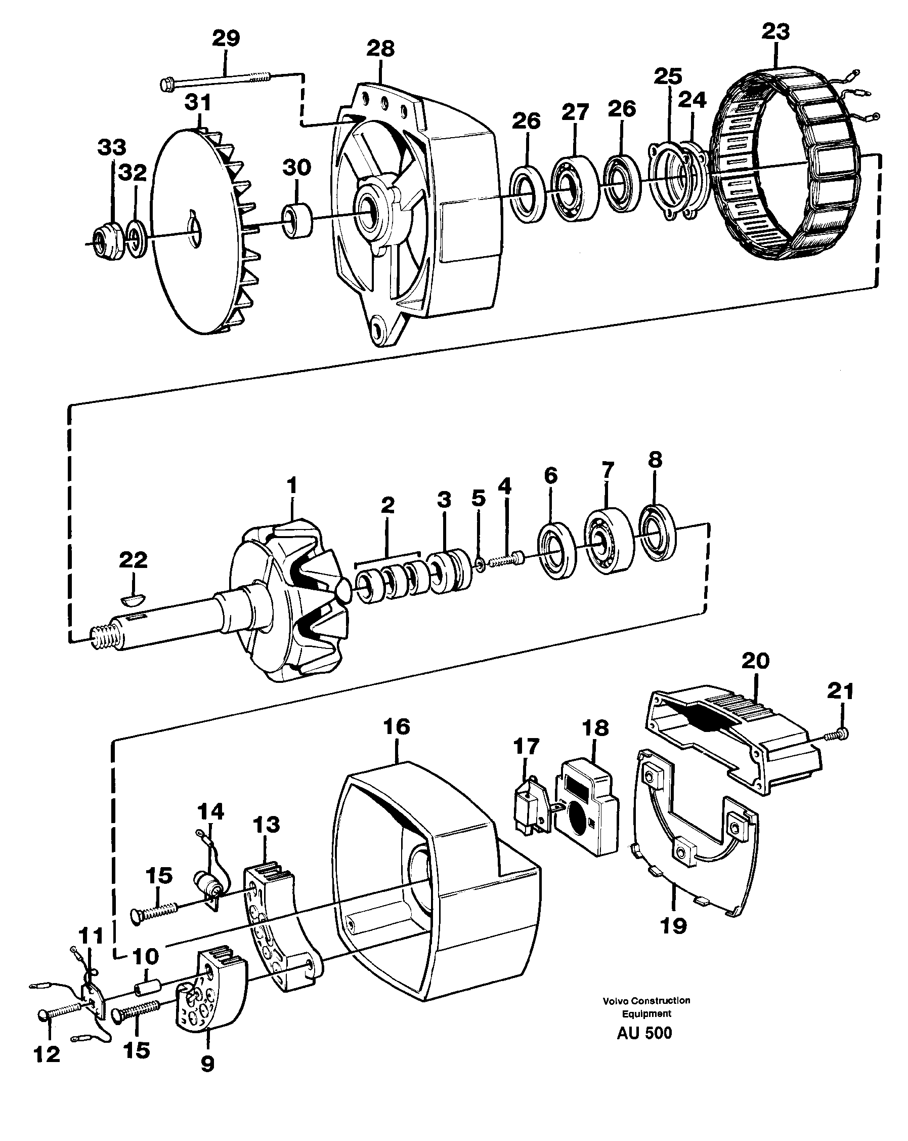 Alternator. 80105 — volvo parts diagram