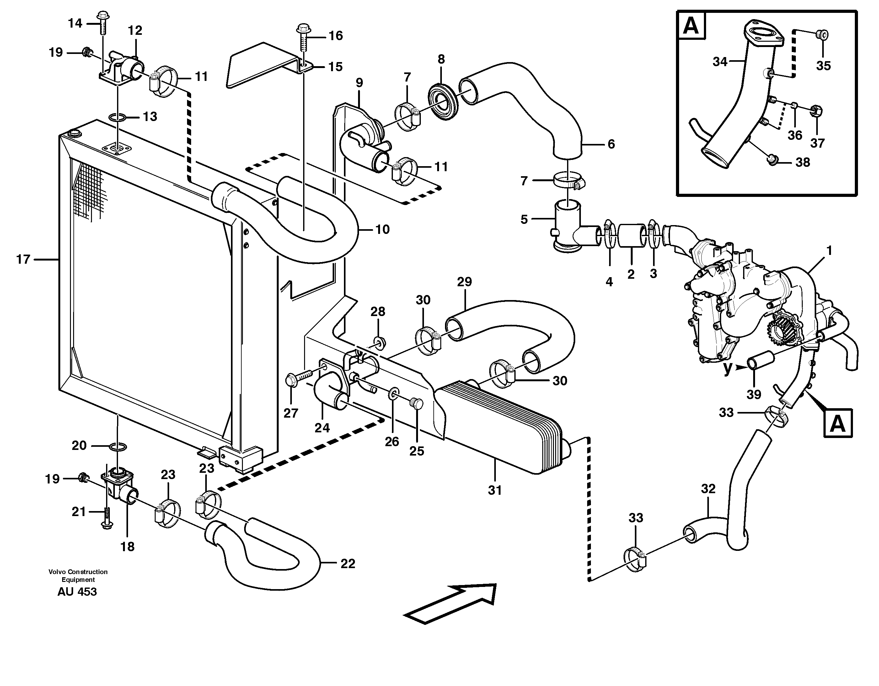 Cooling system. — volvo parts diagram