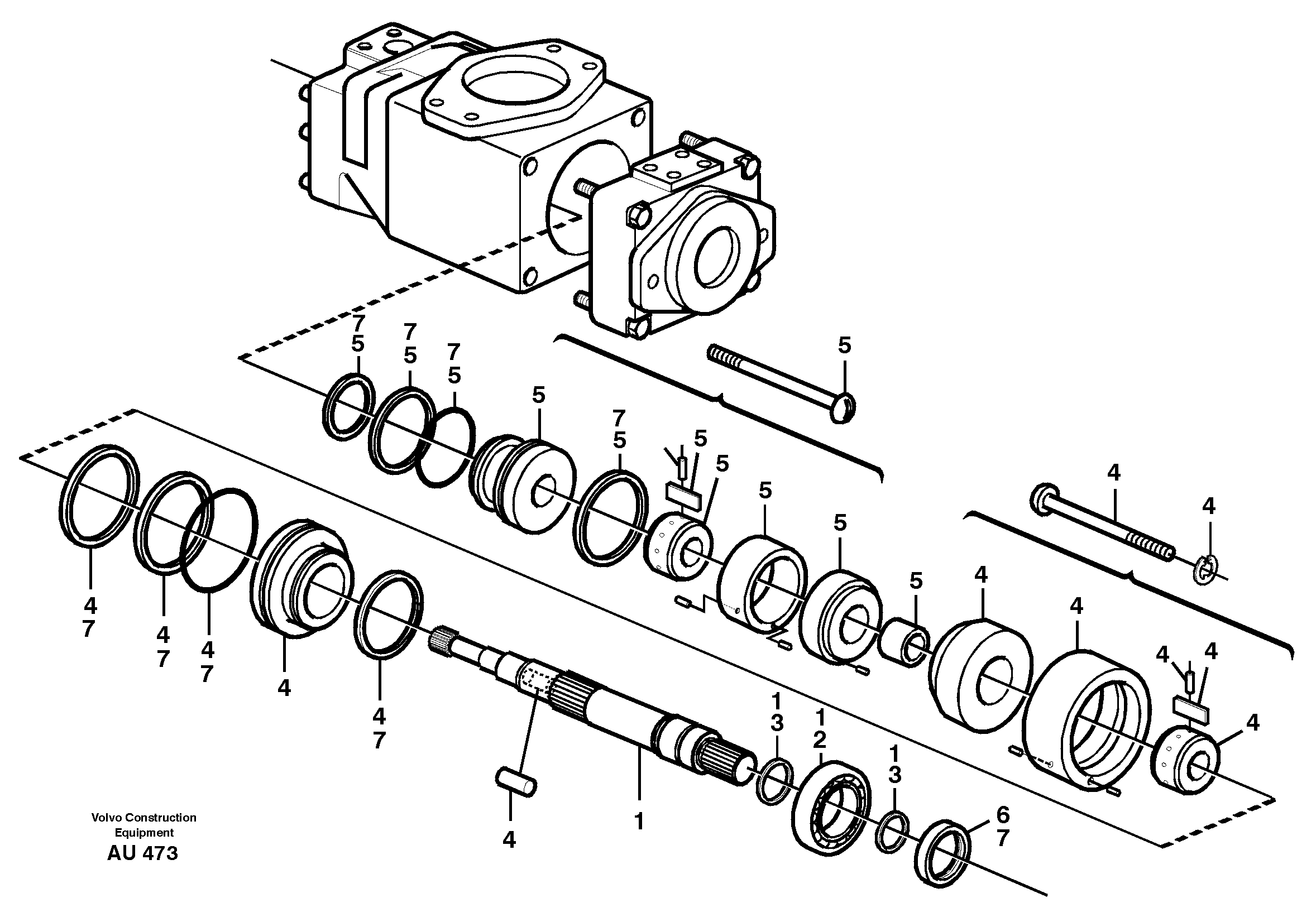 Hydraulic pump — volvo parts diagram