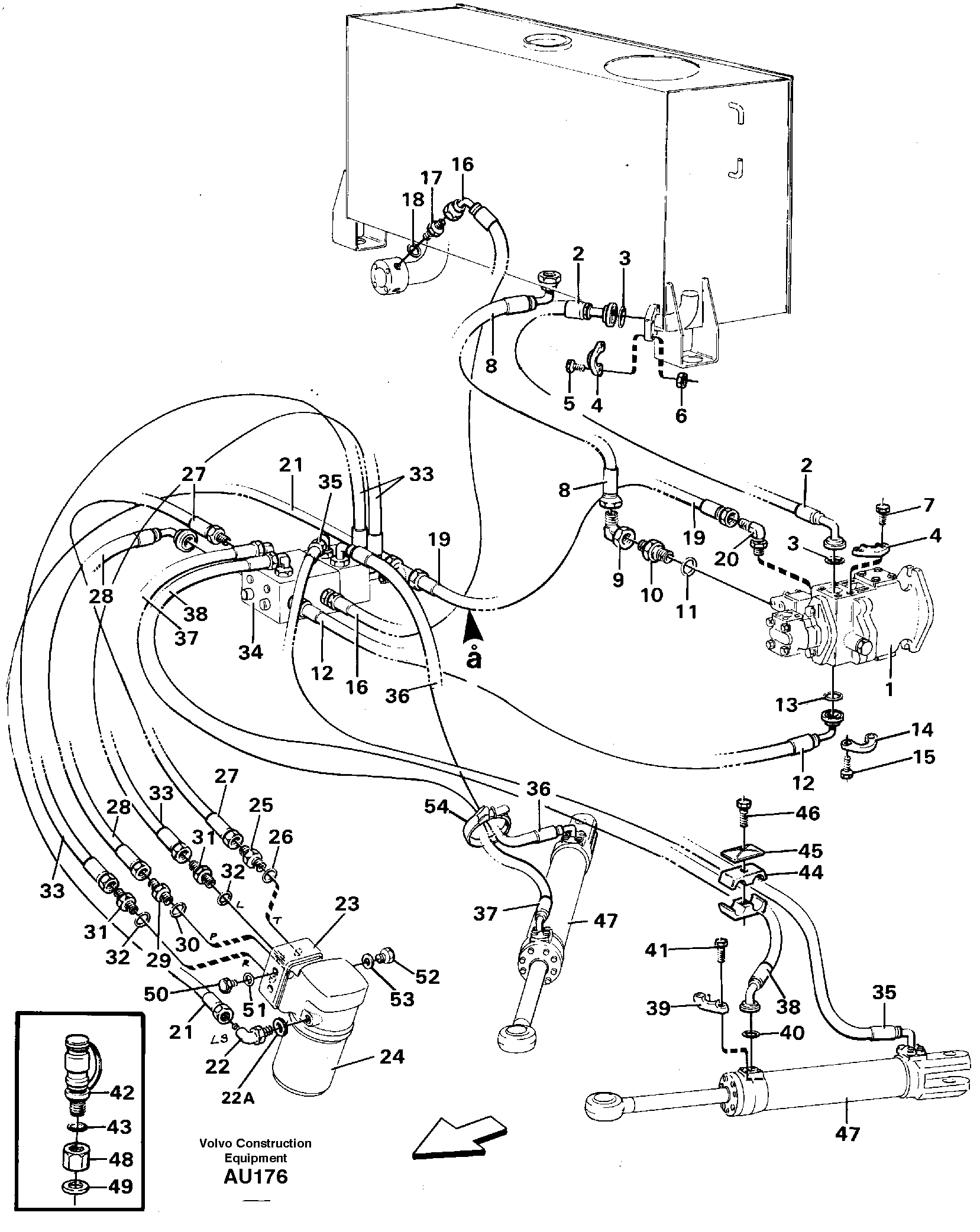 Steering system — volvo parts diagram