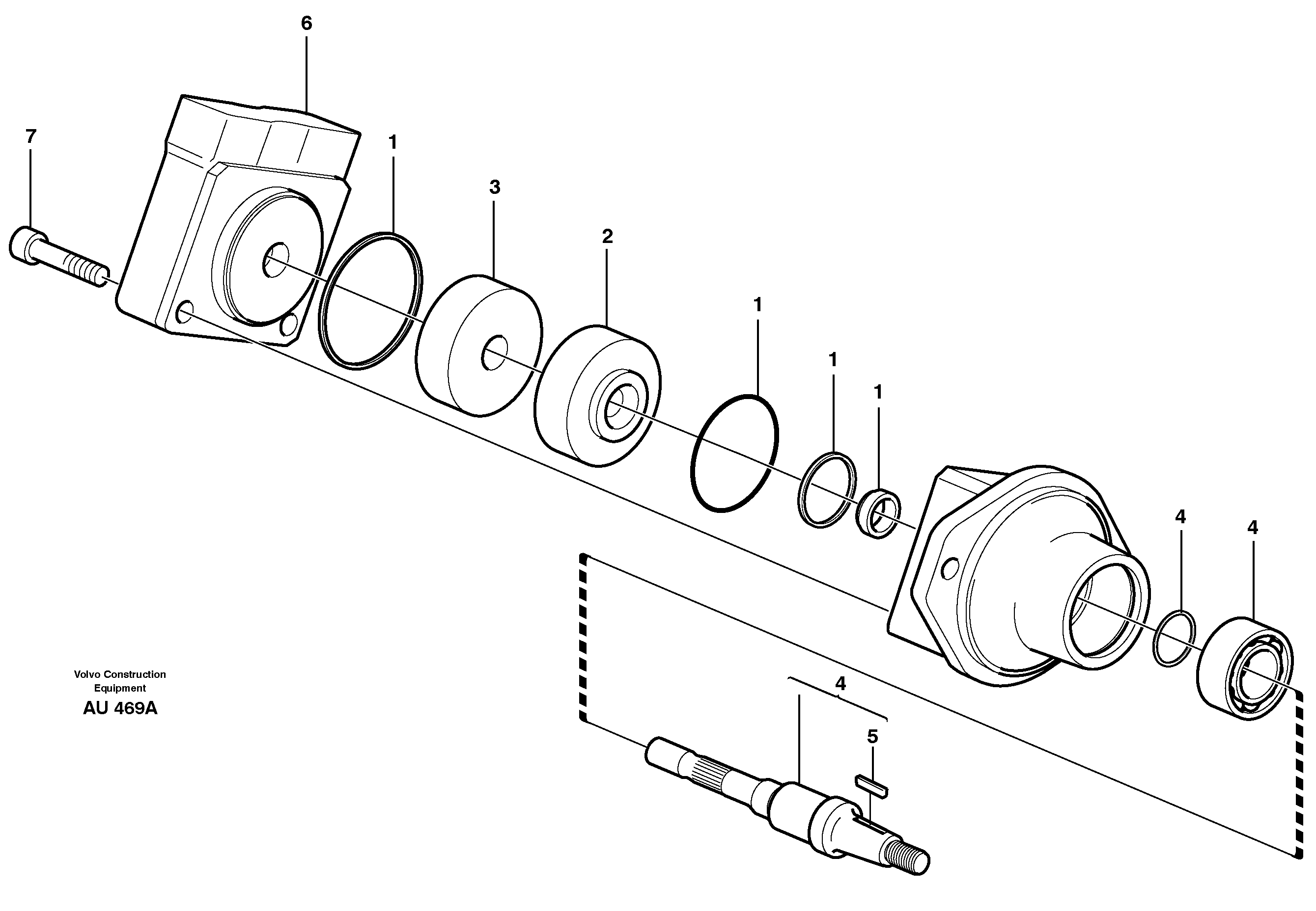 Hydraulic motor. — volvo parts diagram