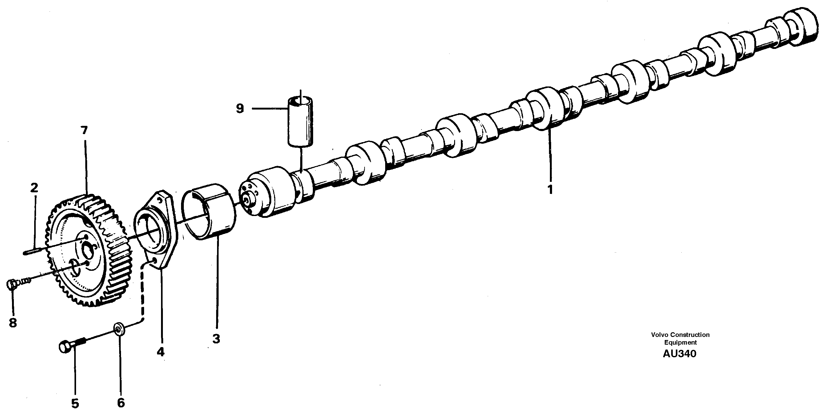 Camshaft — volvo parts diagram