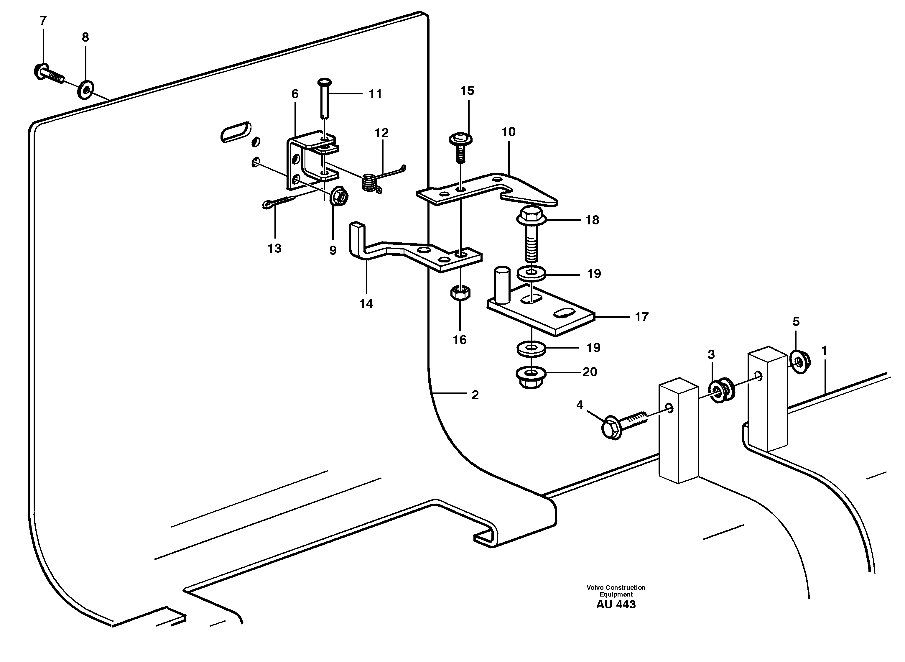Hatch. — volvo parts diagram