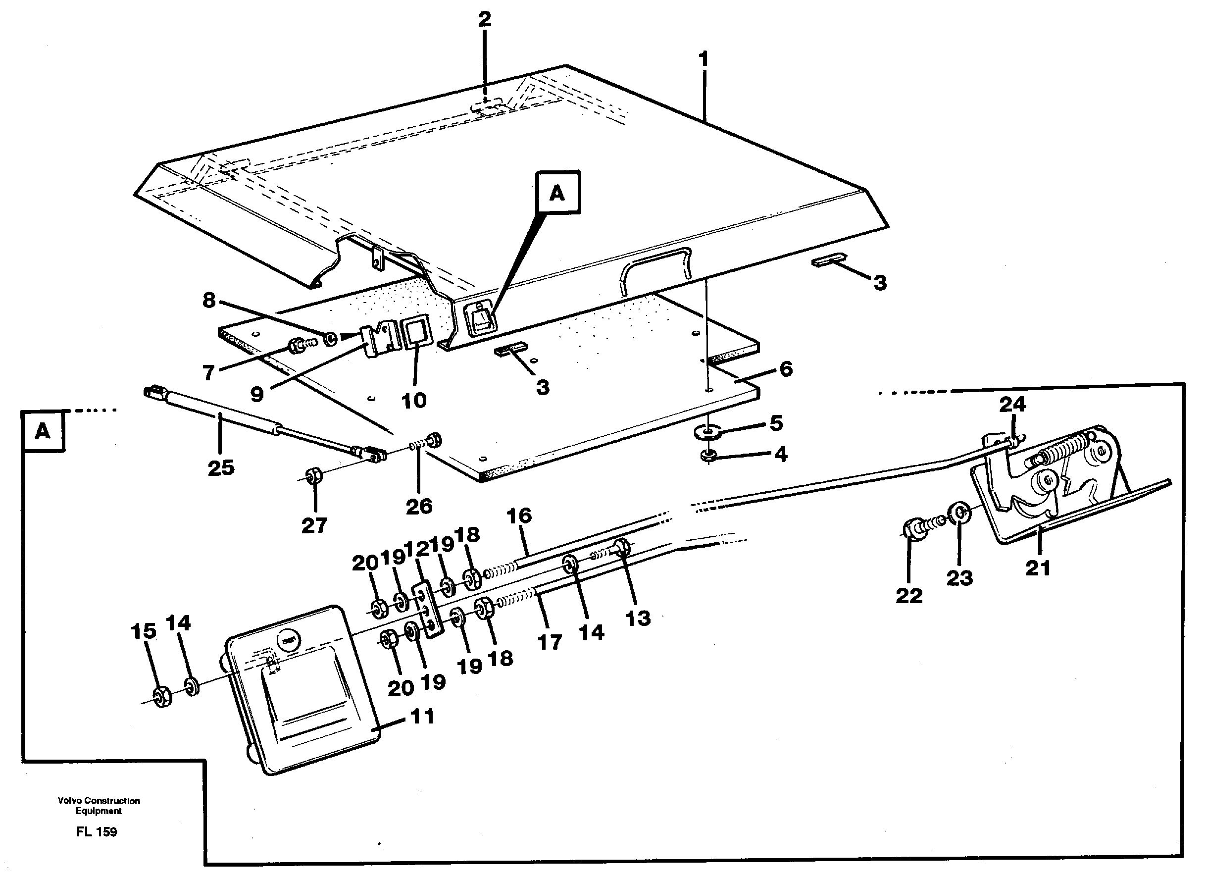 Hatch, engine — volvo parts diagram
