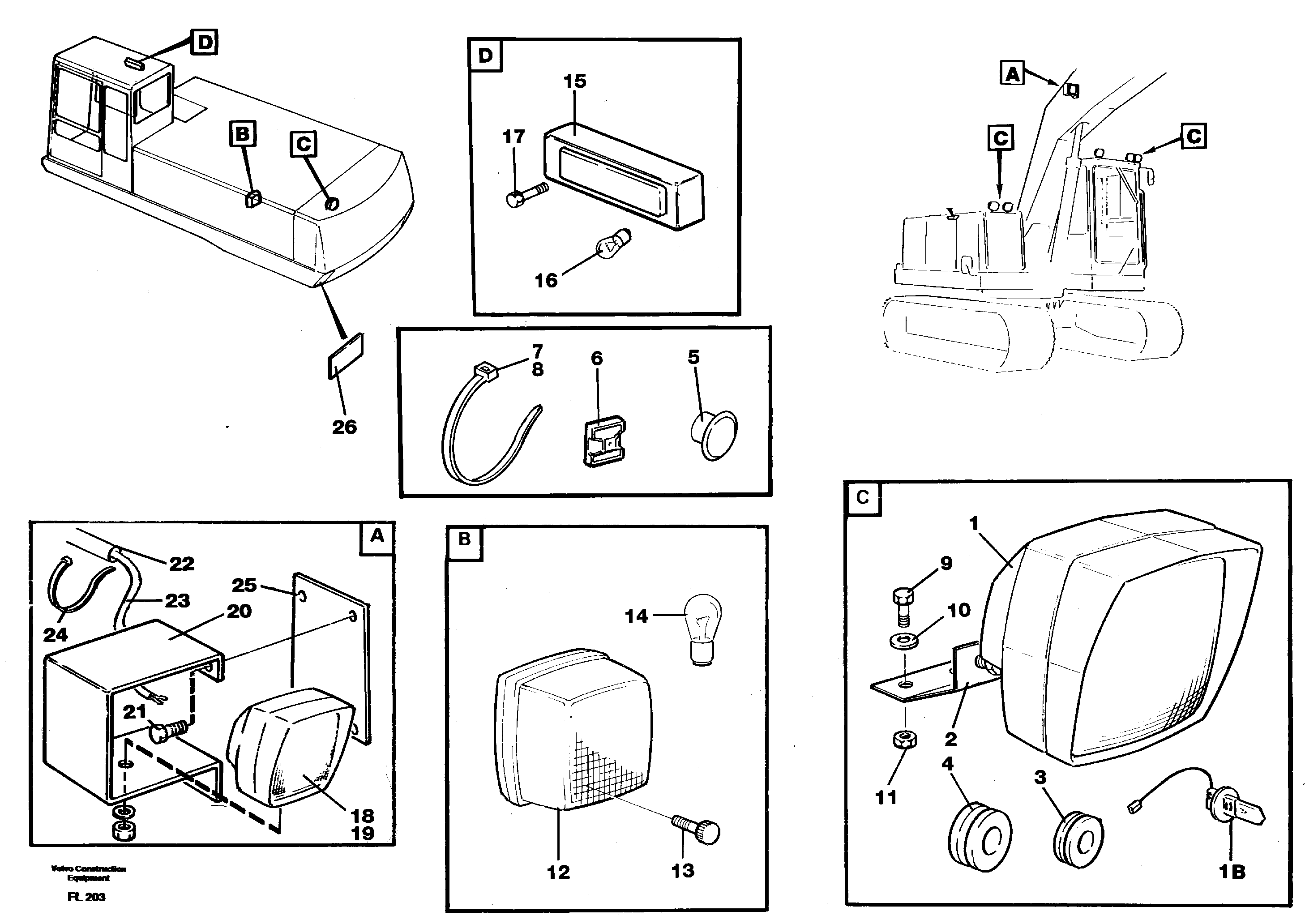 Lighting — volvo parts diagram