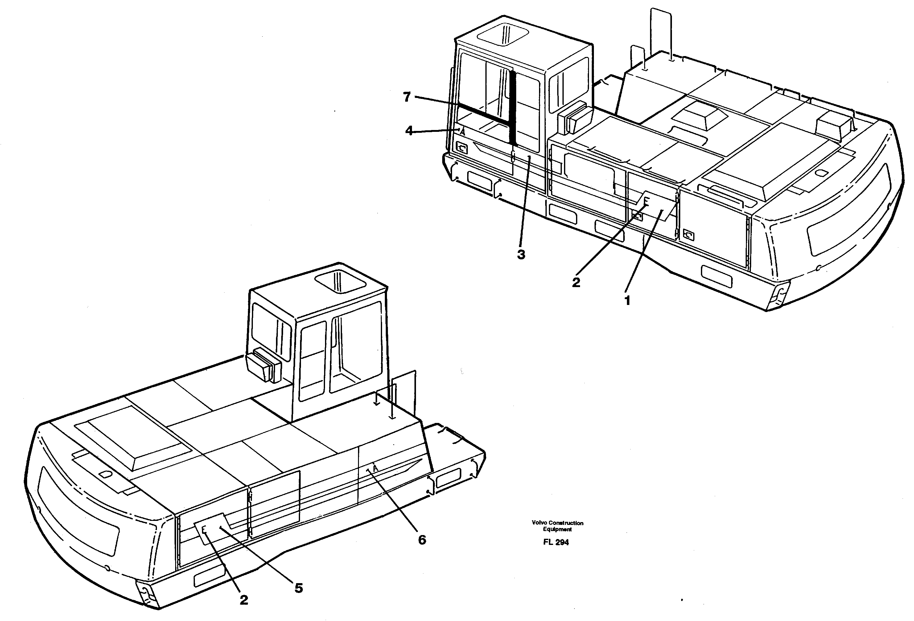 Stripes, outer location — volvo parts diagram