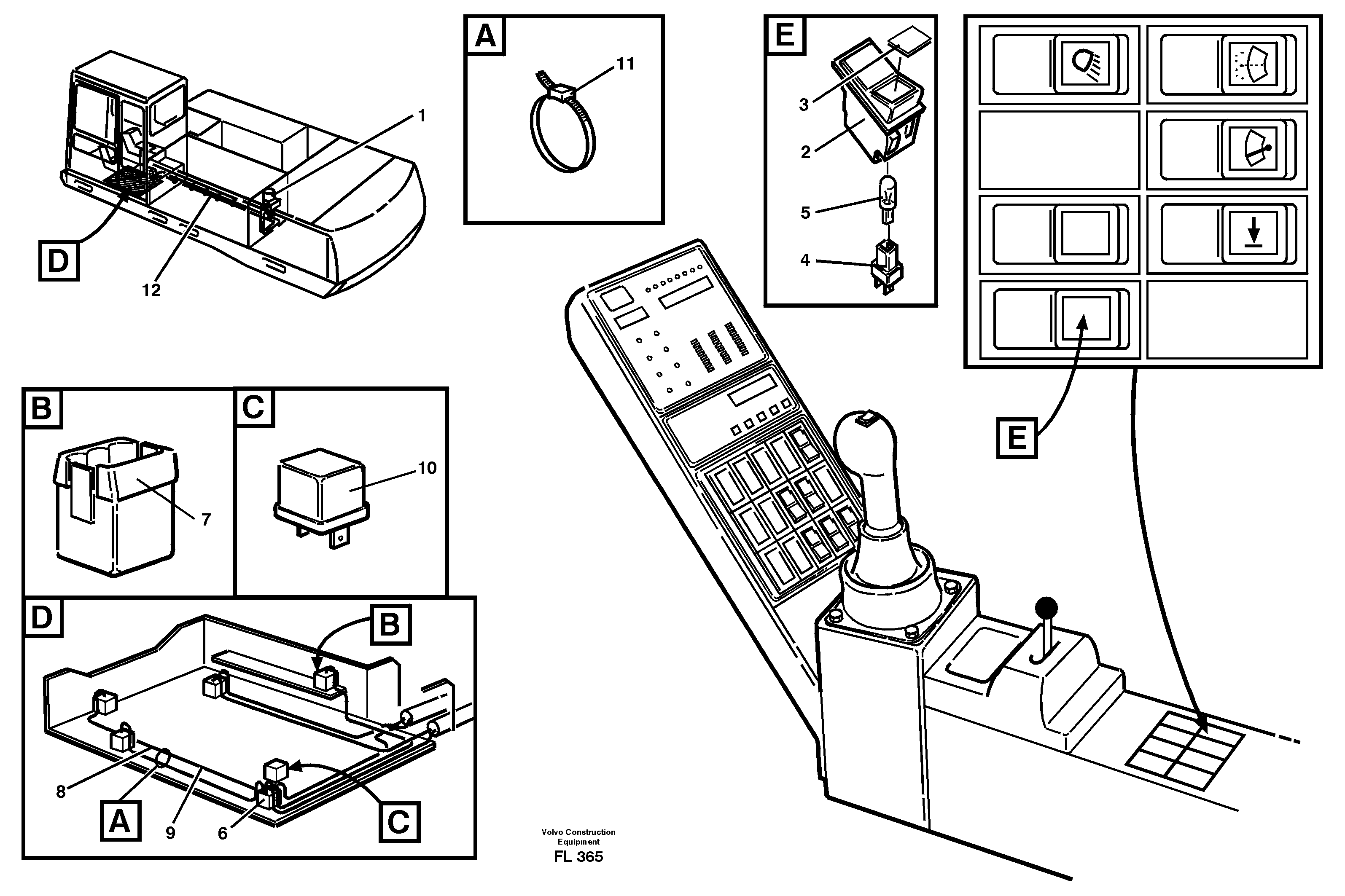 Electric installation, automatic lubrication — volvo parts diagram
