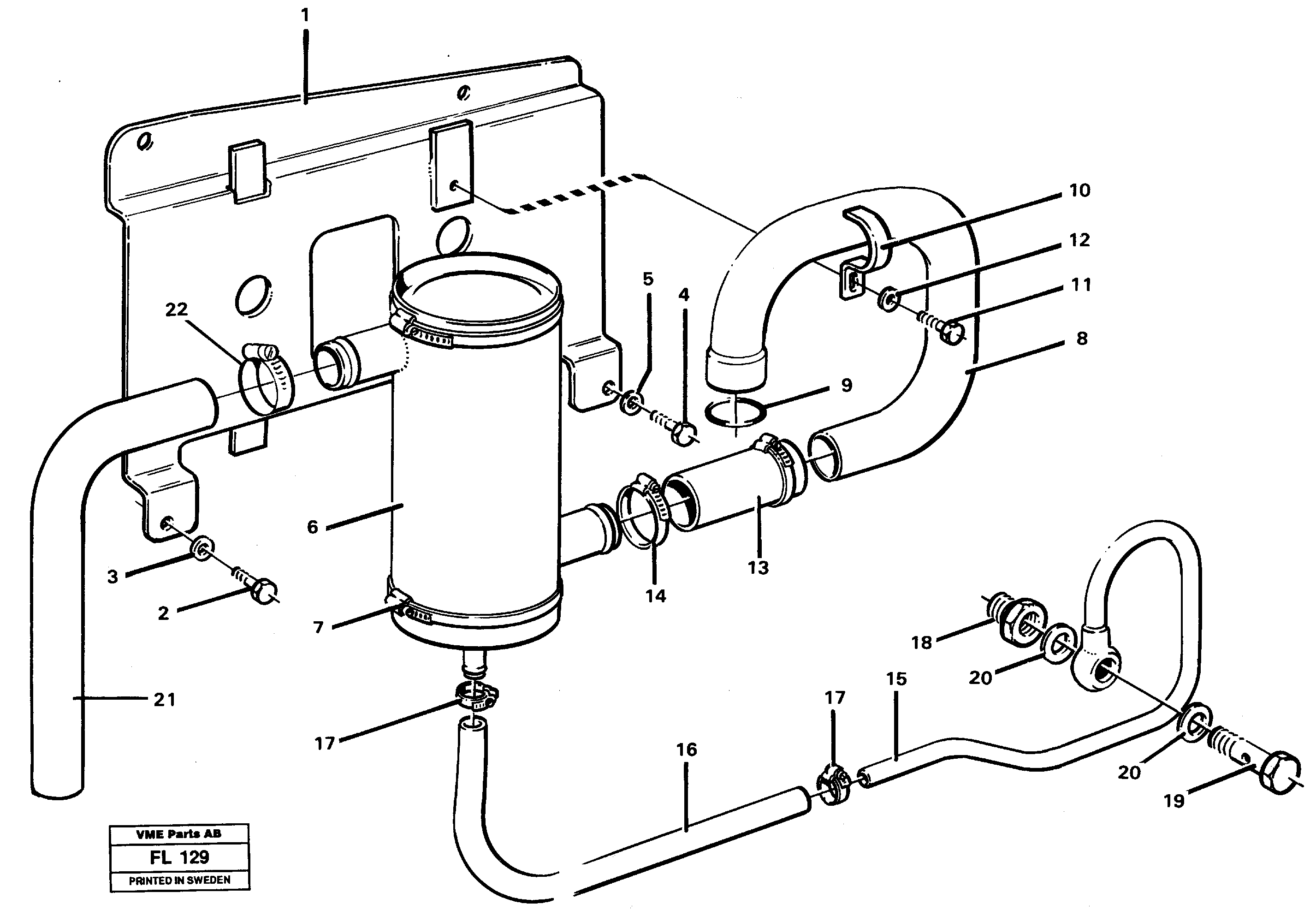 Crankcase ventilation — volvo parts diagram