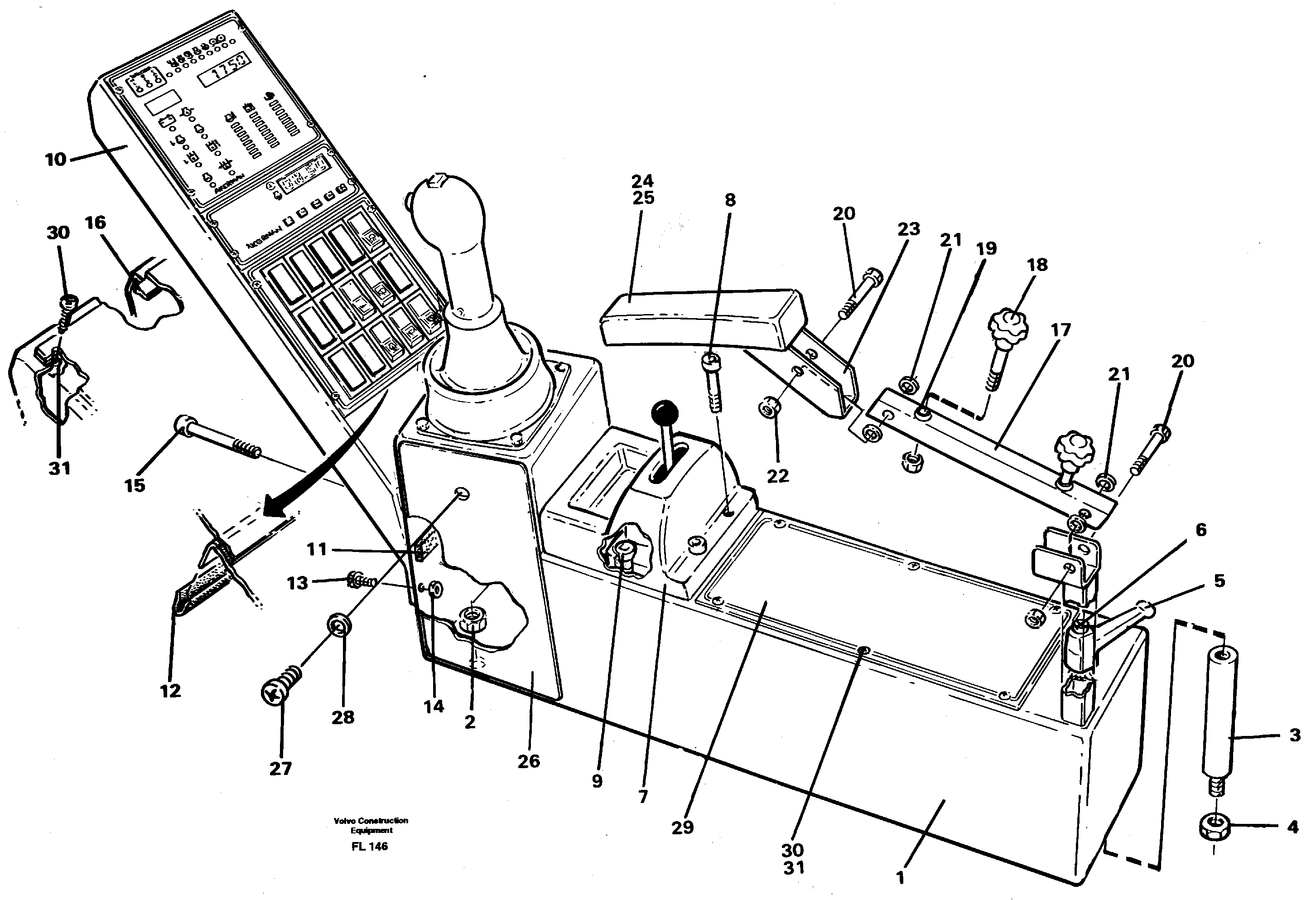 Side panel right — volvo parts diagram