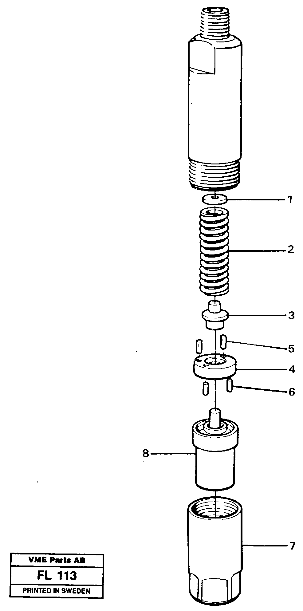Injector — volvo parts diagram