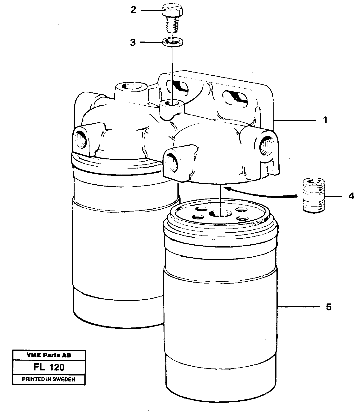Fuel filter — volvo parts diagram