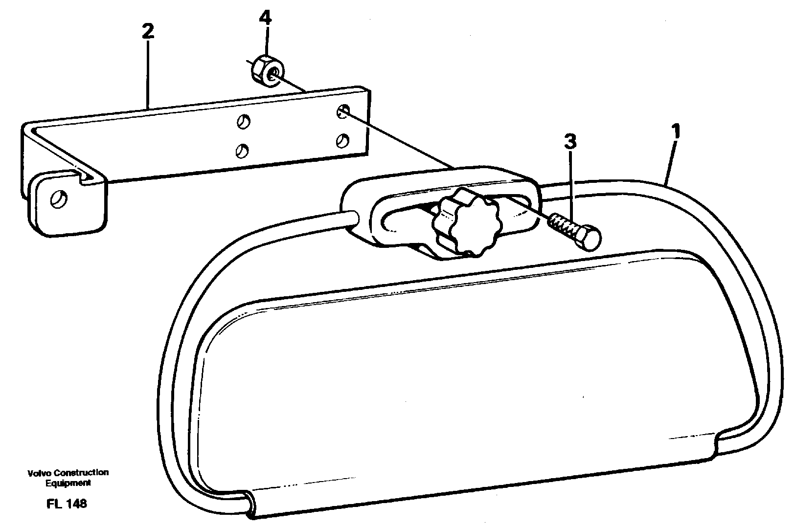 Sun visor interior — volvo parts diagram