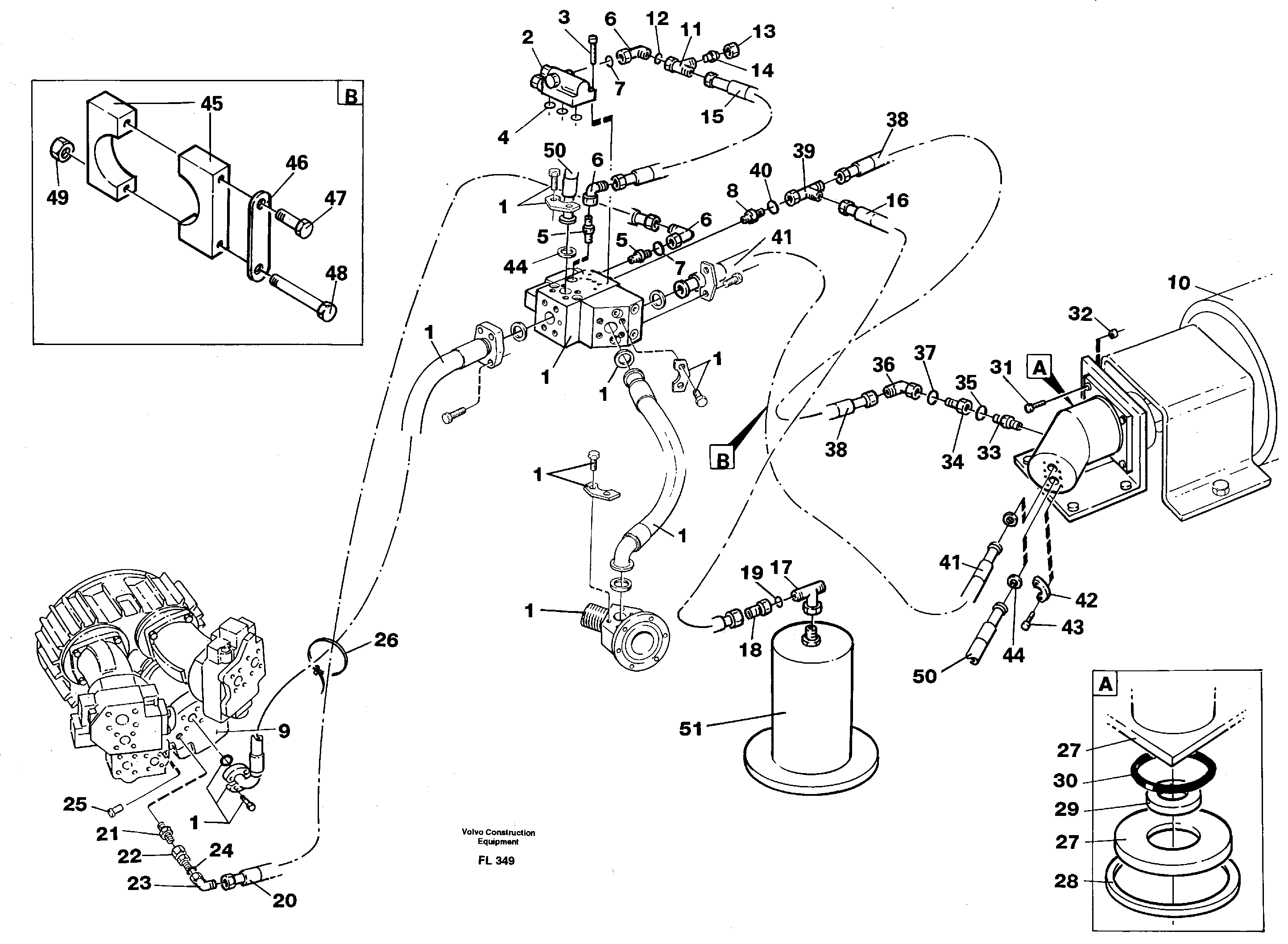 Magnet equipment, hydraulic installation, 25 kw alternator Ohio  14264947 — volvo parts diagram