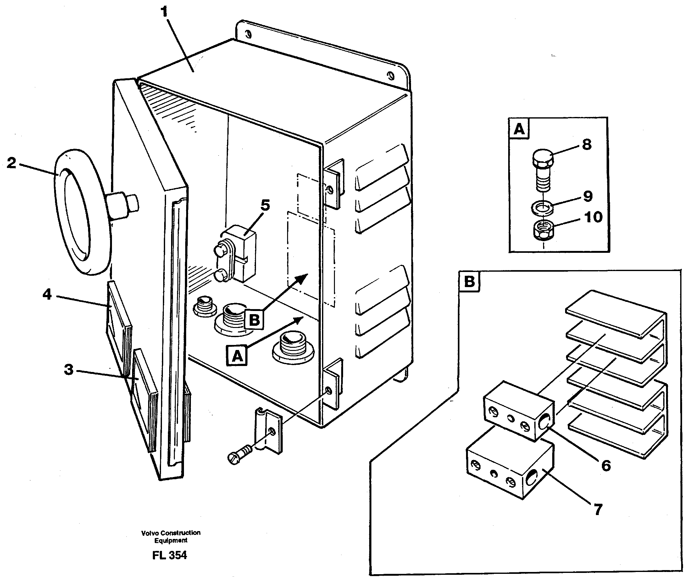 Magnet equipment Ohio, instrument box  14264947 — volvo parts diagram