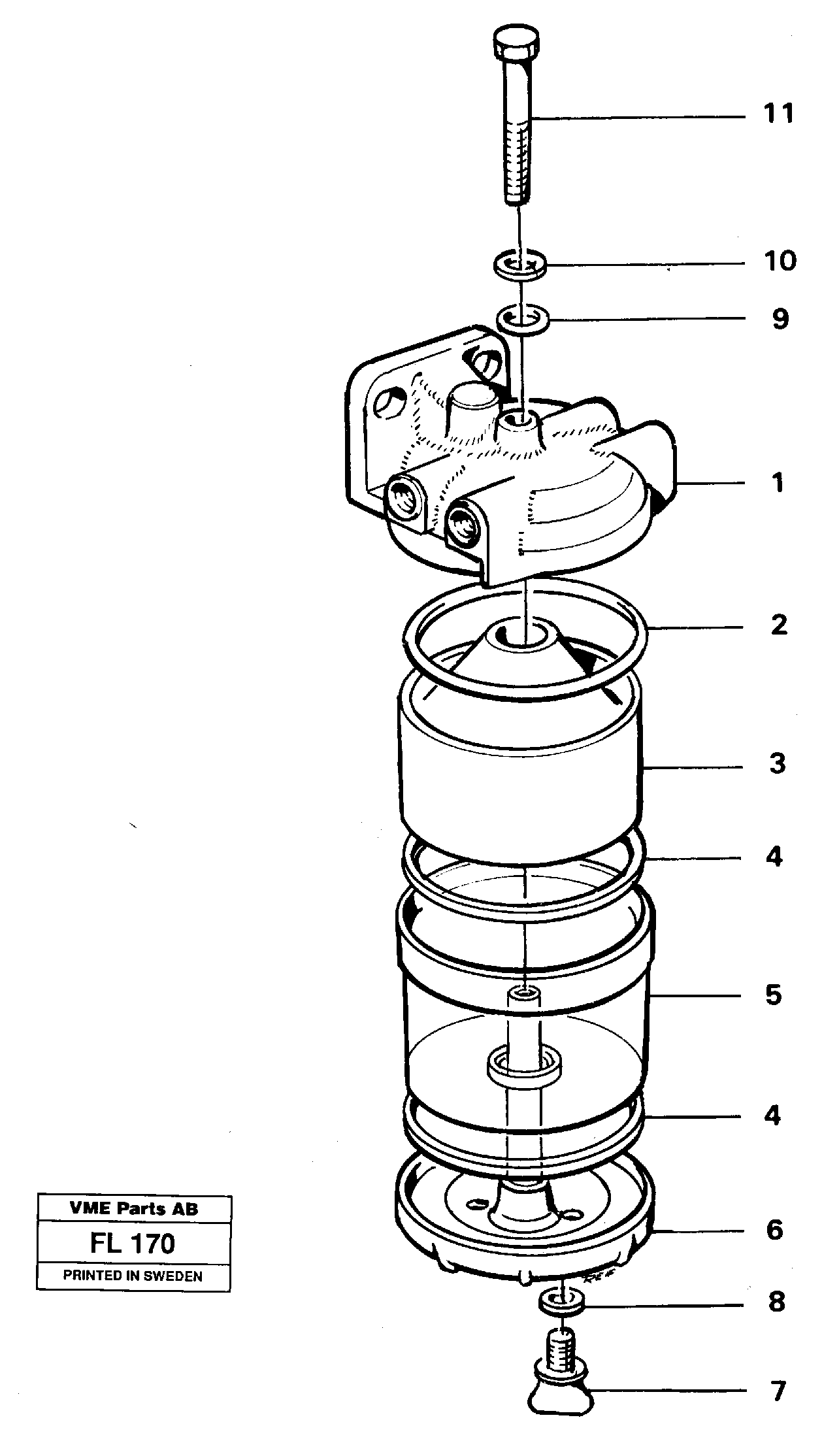 Slurry separator — volvo parts diagram