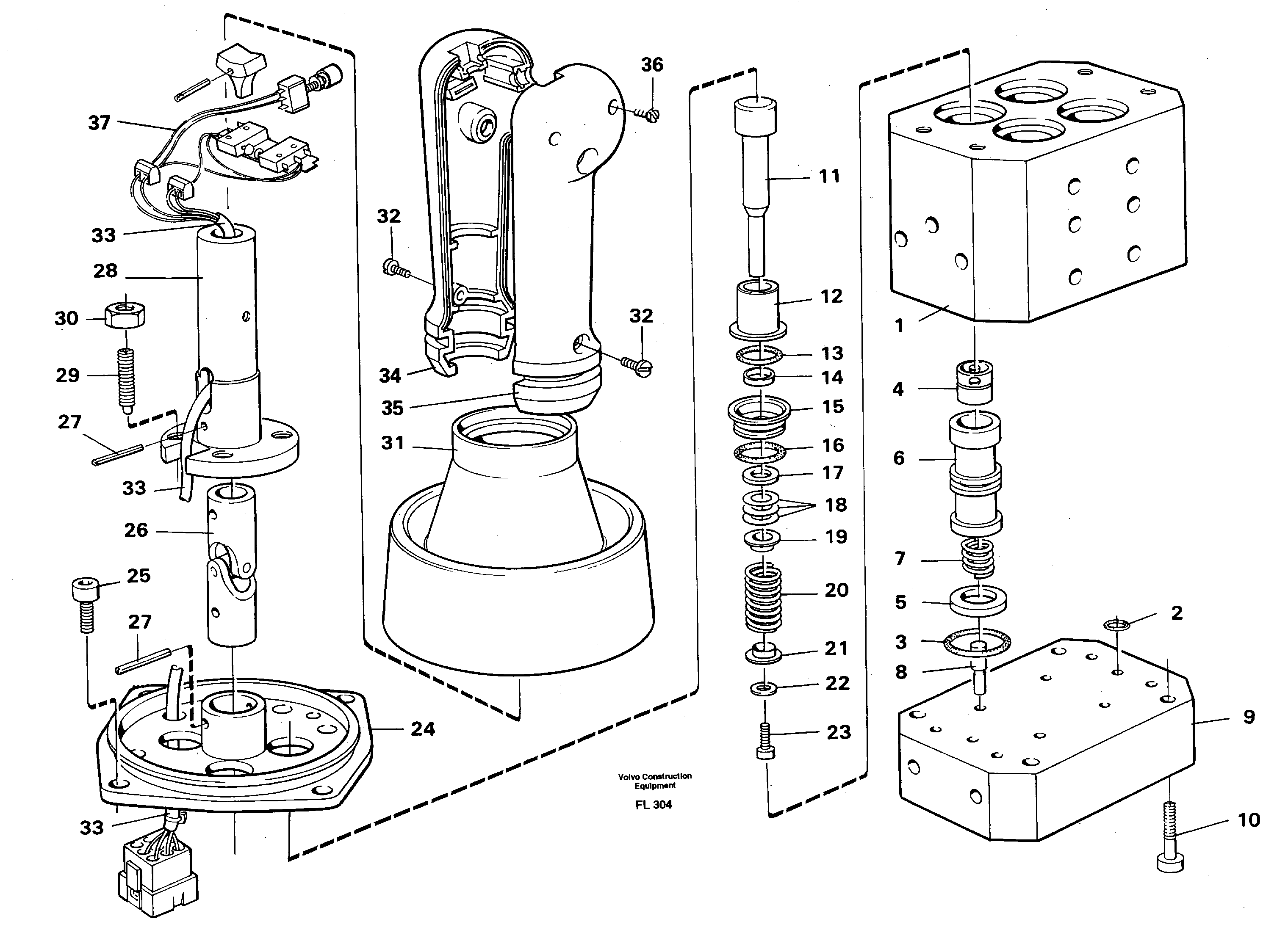 Control pressure valve — volvo parts diagram