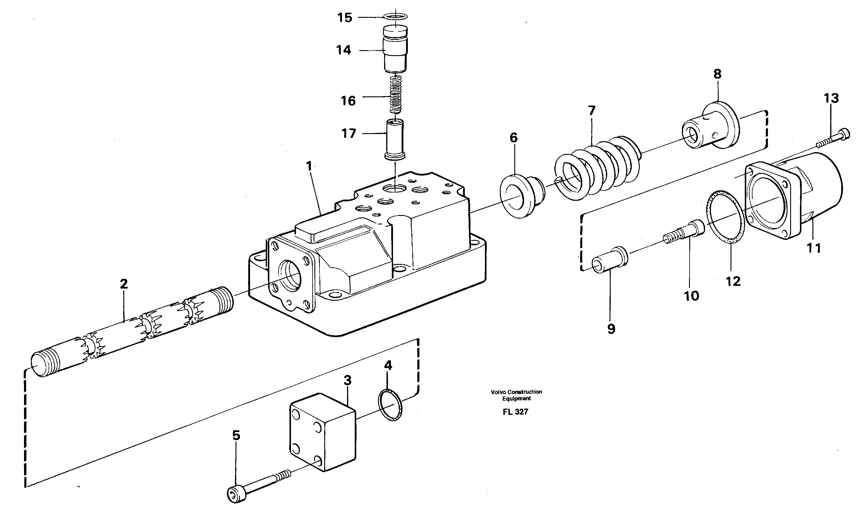Four-way valve  14263614 — volvo parts diagram