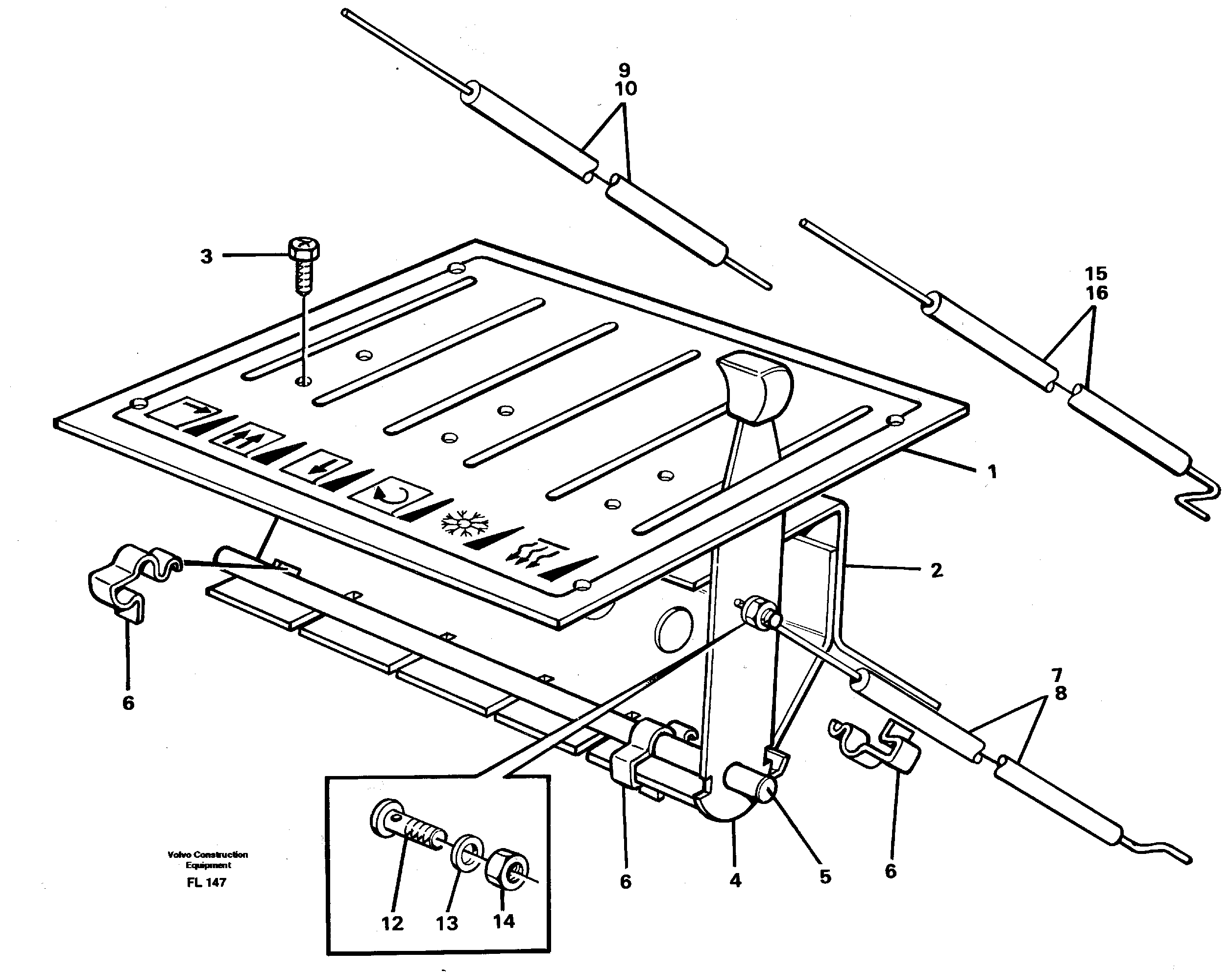 Heater control — volvo parts diagram