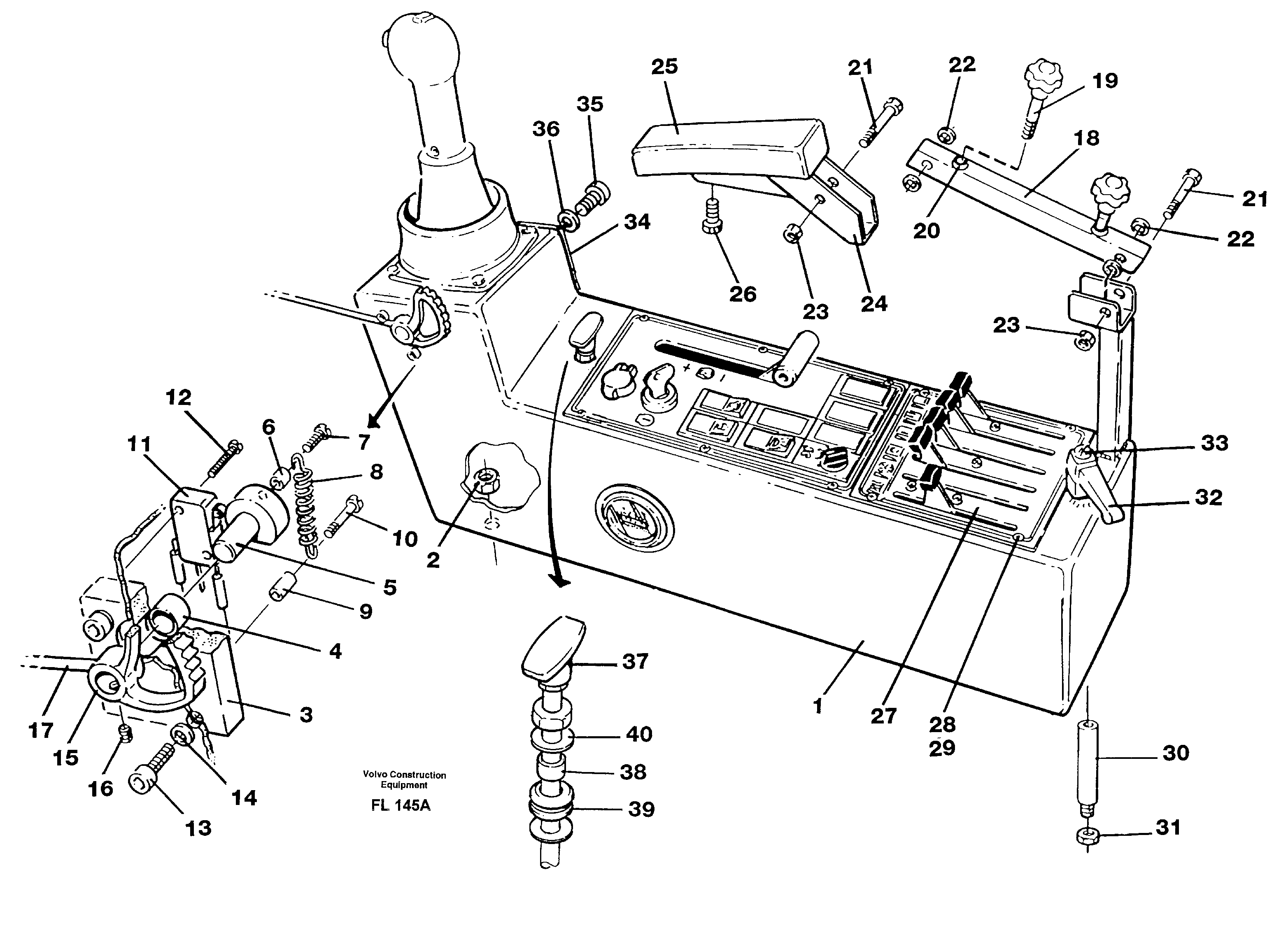Side panel, left — volvo parts diagram
