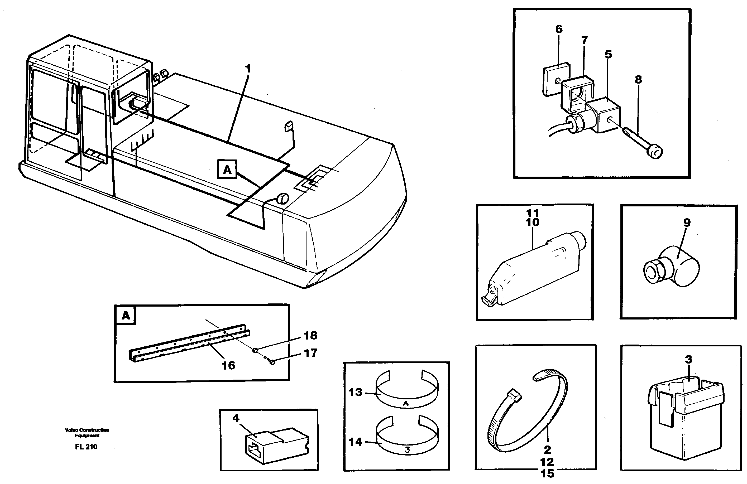 Cable harness, upper section — volvo parts diagram