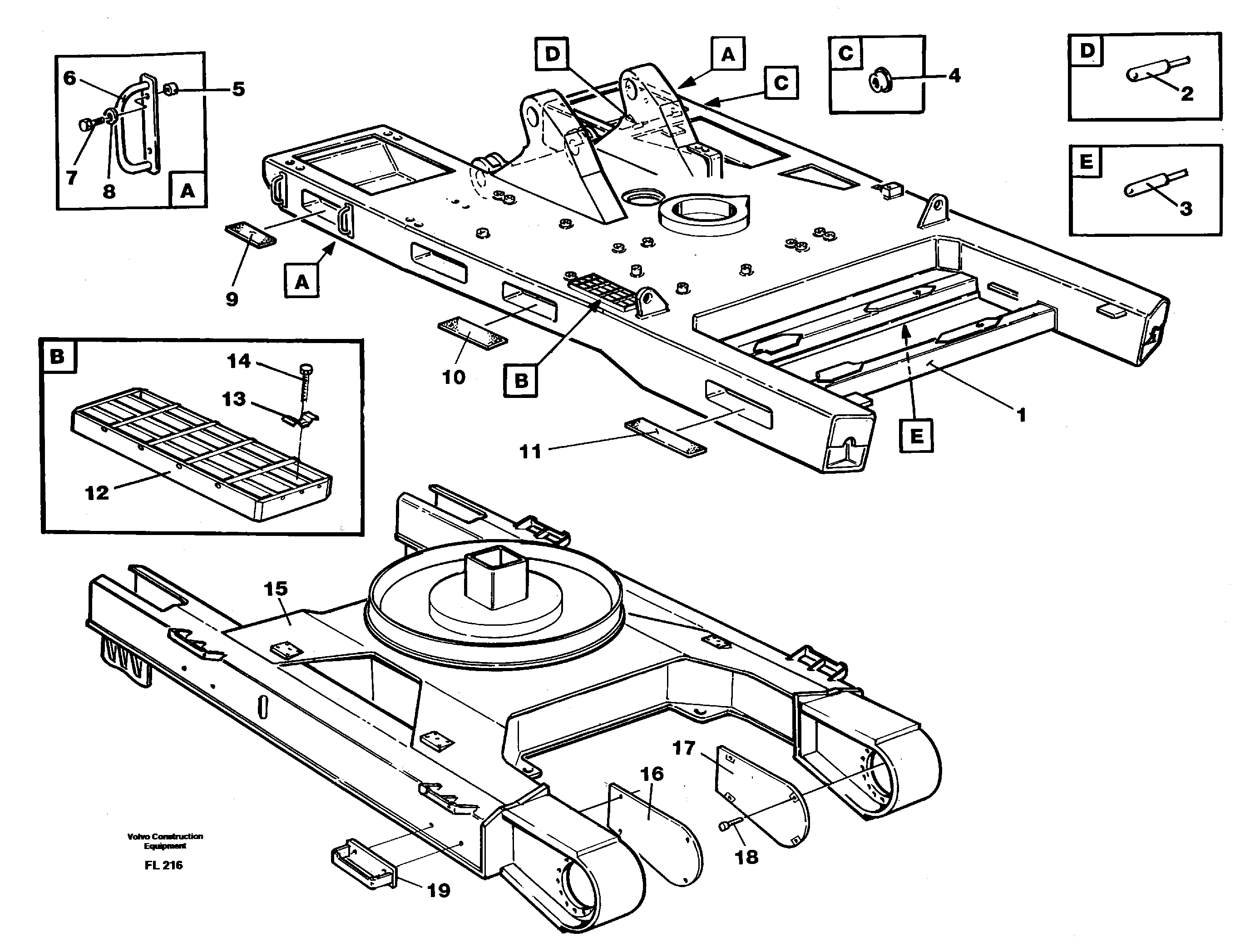 Undercarriage, platform — volvo parts diagram