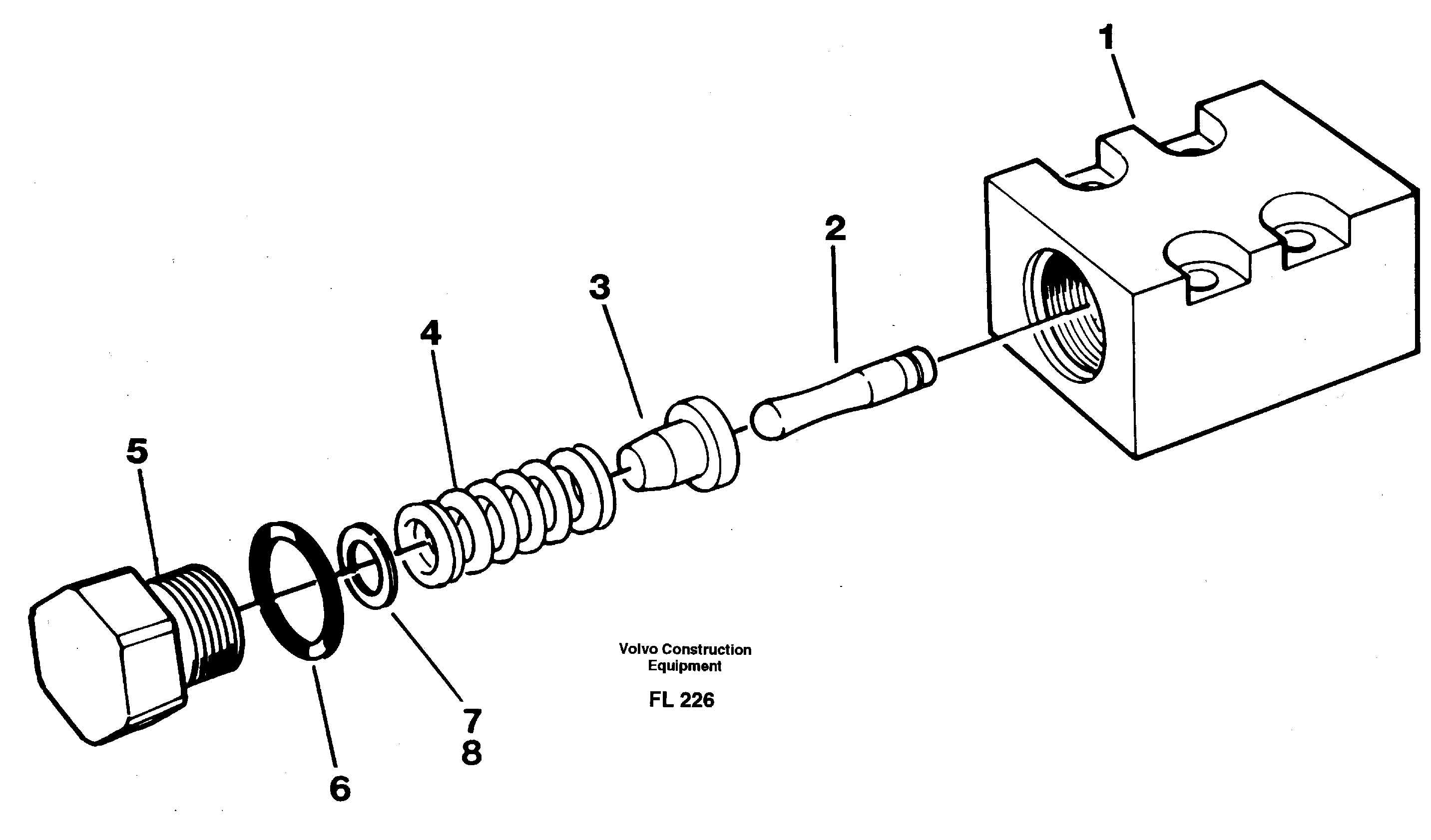 Pressure limiting valve  14263685, 14264163, 14264164 — volvo parts diagram