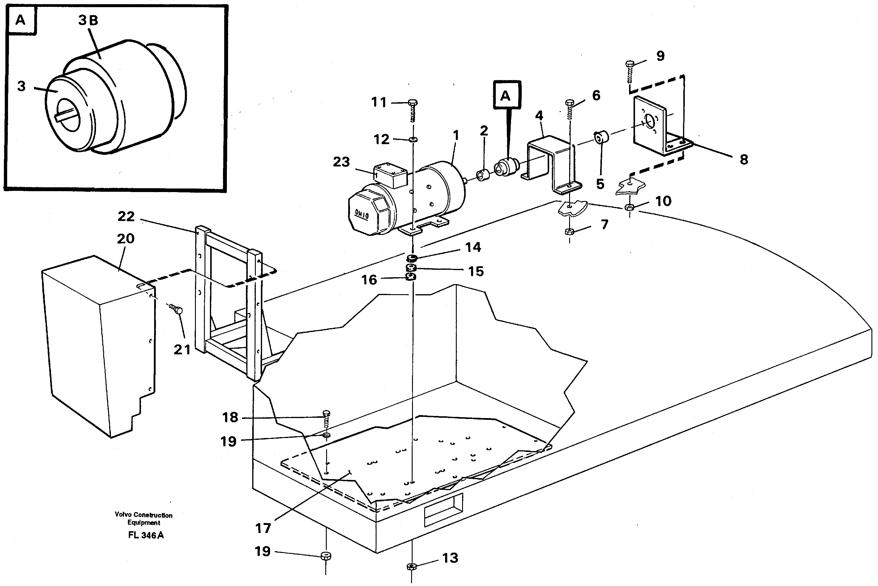 Magnet equipment Ohio, alternator anchorage  14264947 — volvo parts diagram