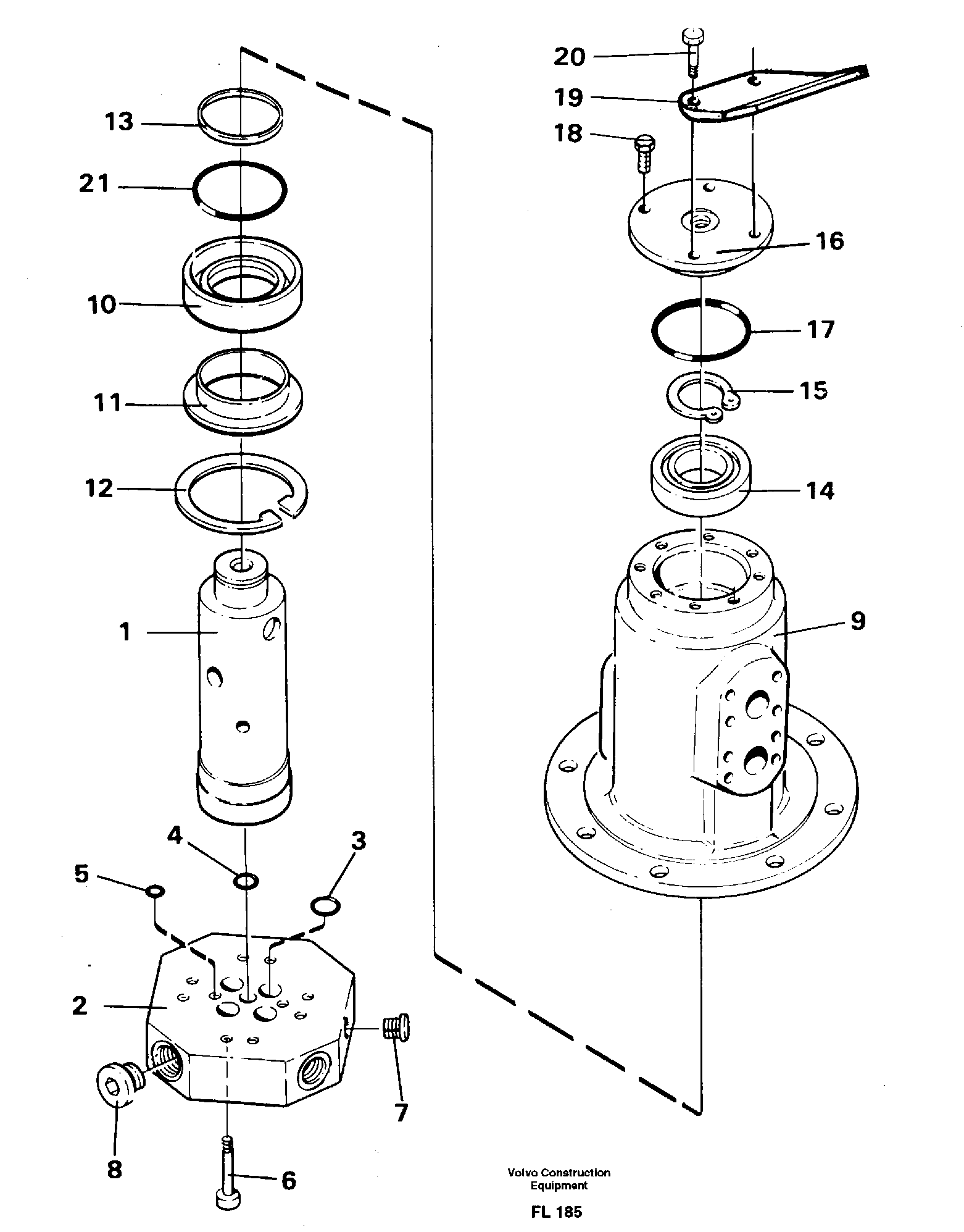 Turning joint — volvo parts diagram