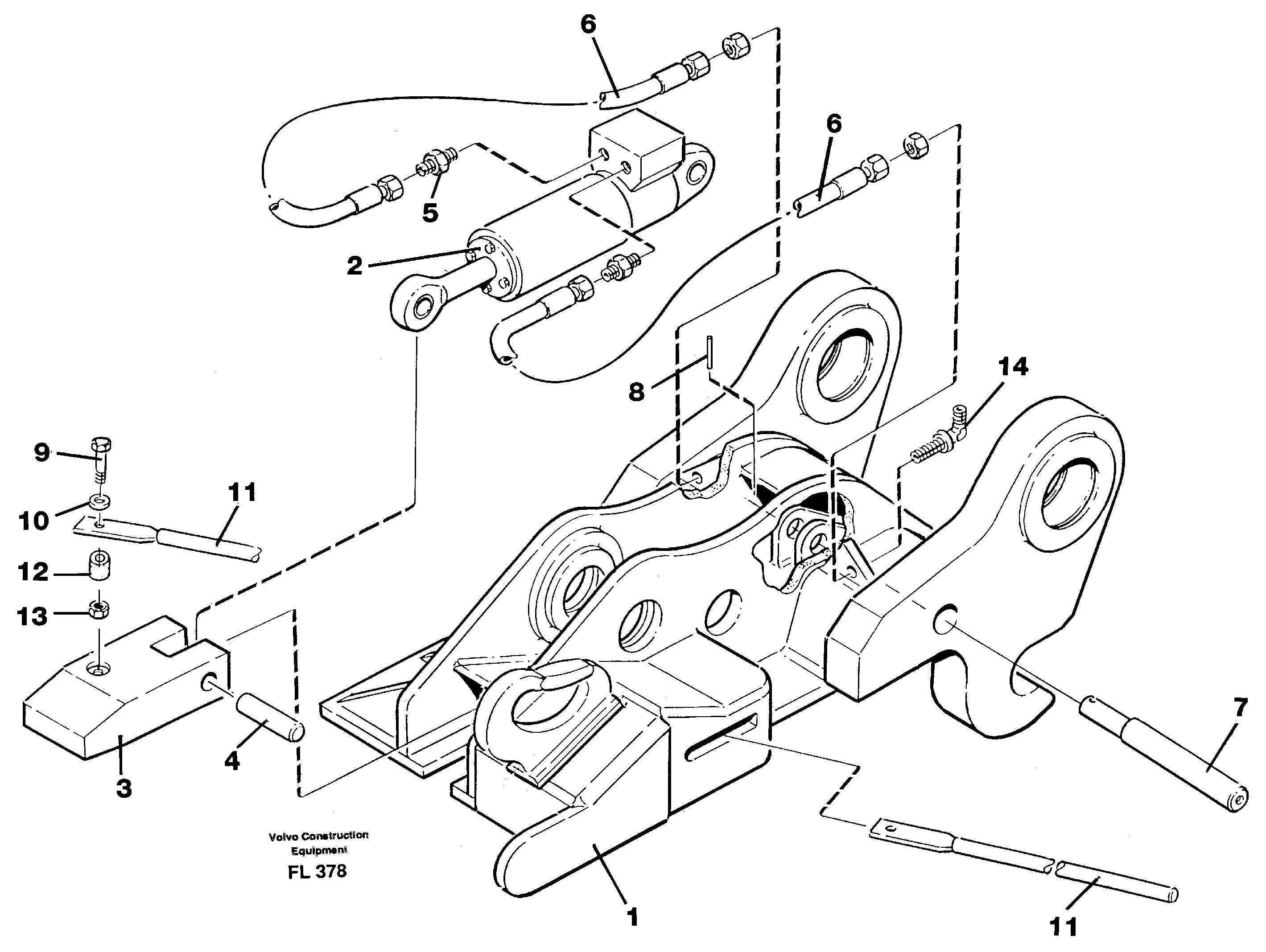 Quickfit, hydraulic — volvo parts diagram