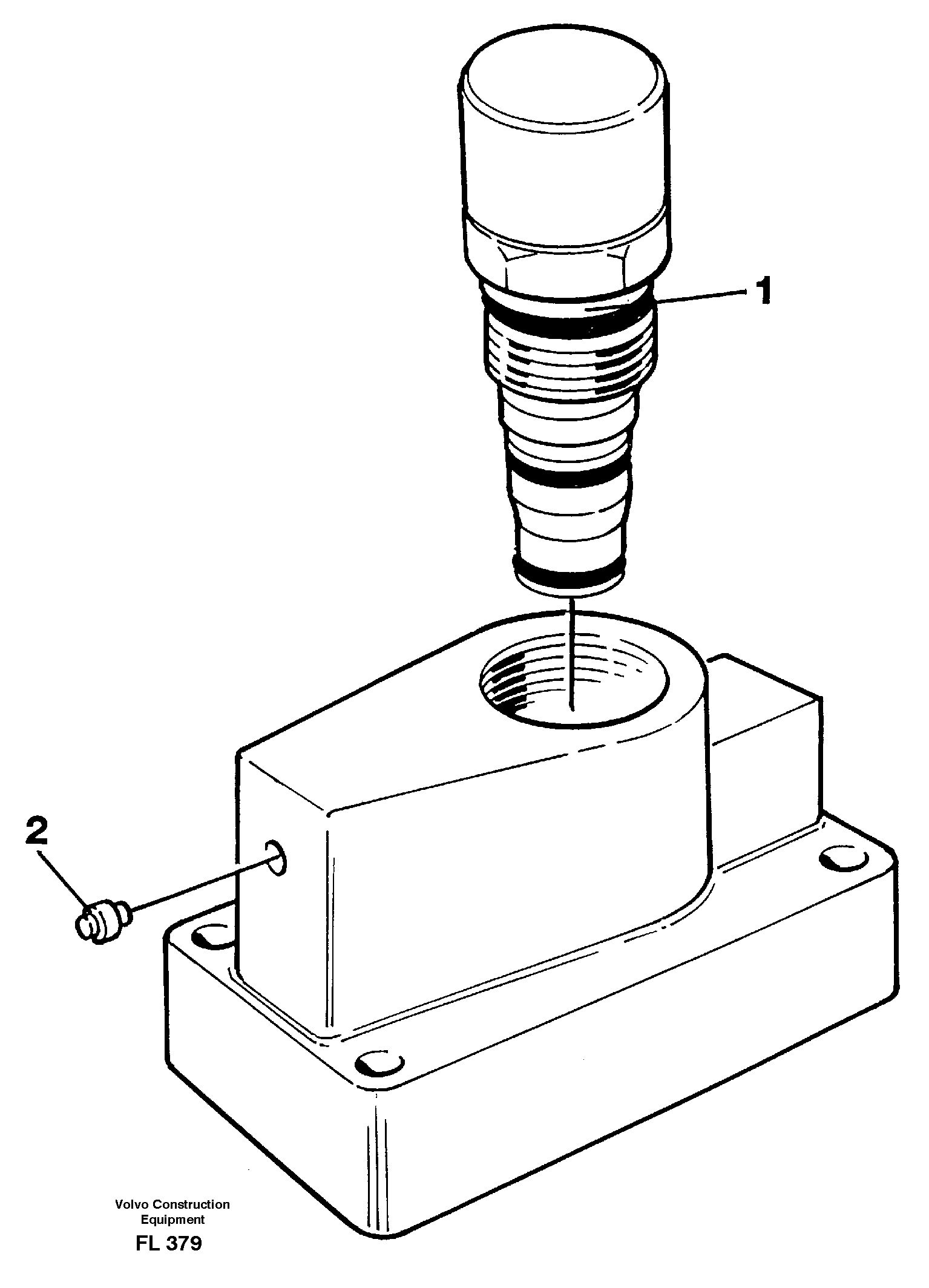 Pressure limiting valve, slewing — volvo parts diagram